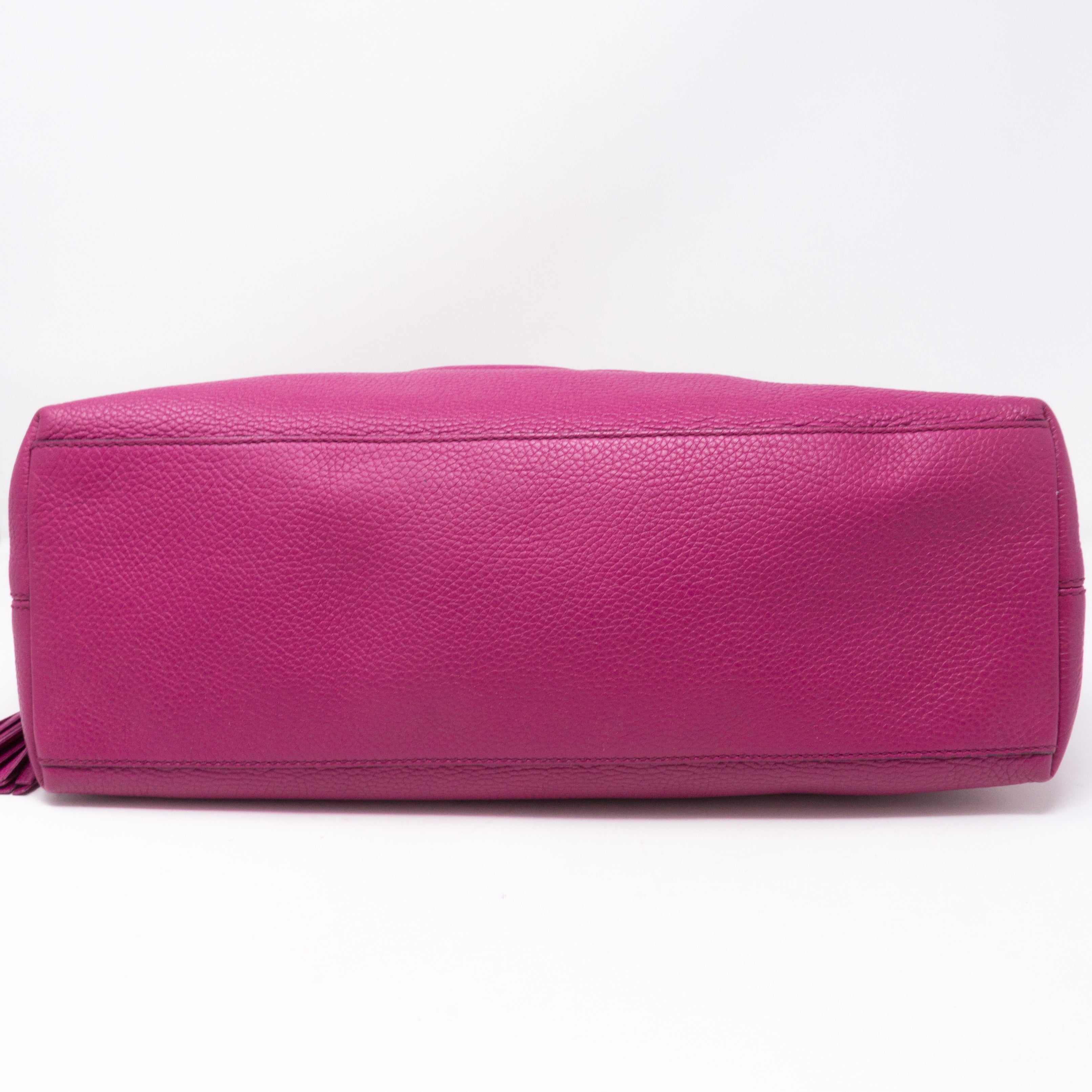 Soho Tassel Chain Pink Leather Bag