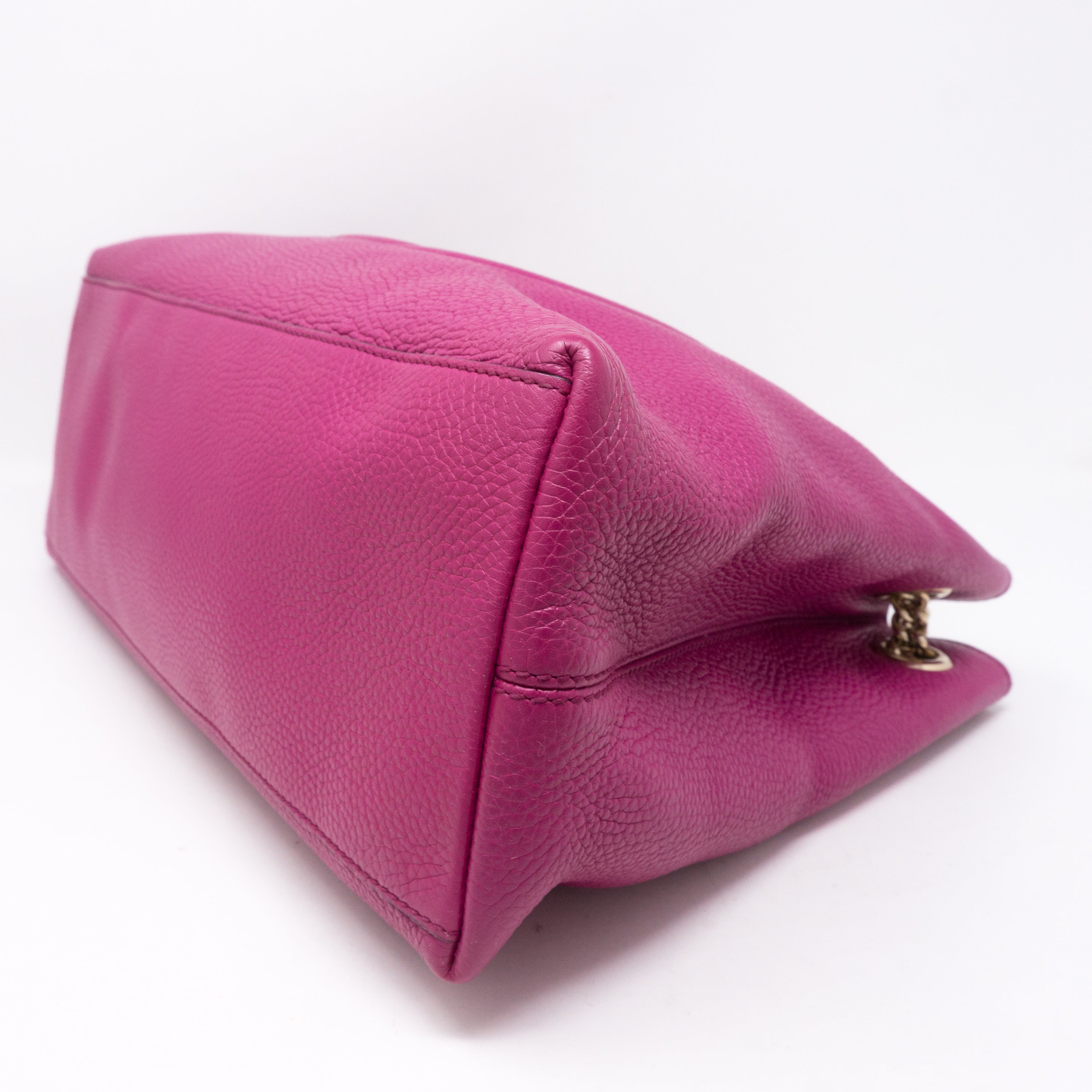 Soho Tassel Chain Pink Leather Bag