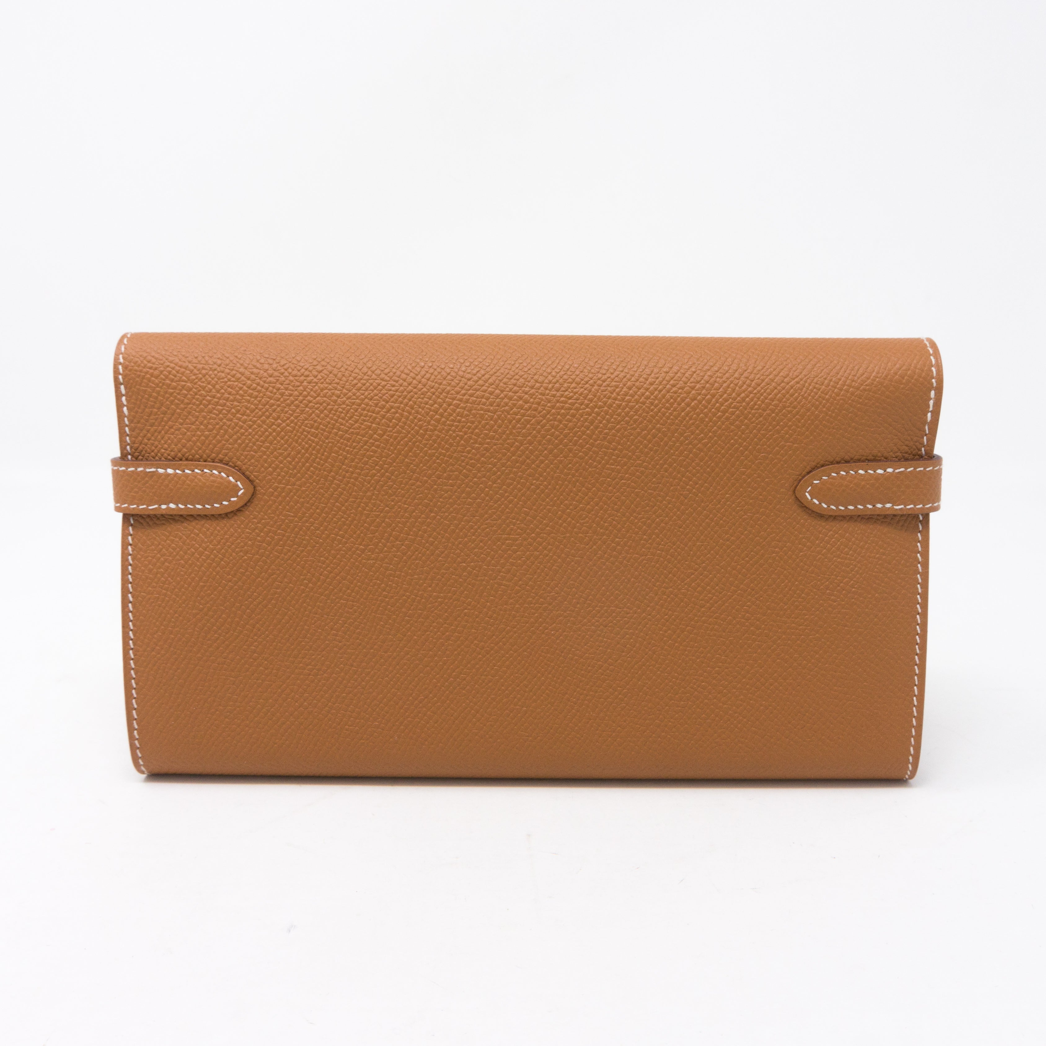 Classic Kelly Wallet Gold Leather
