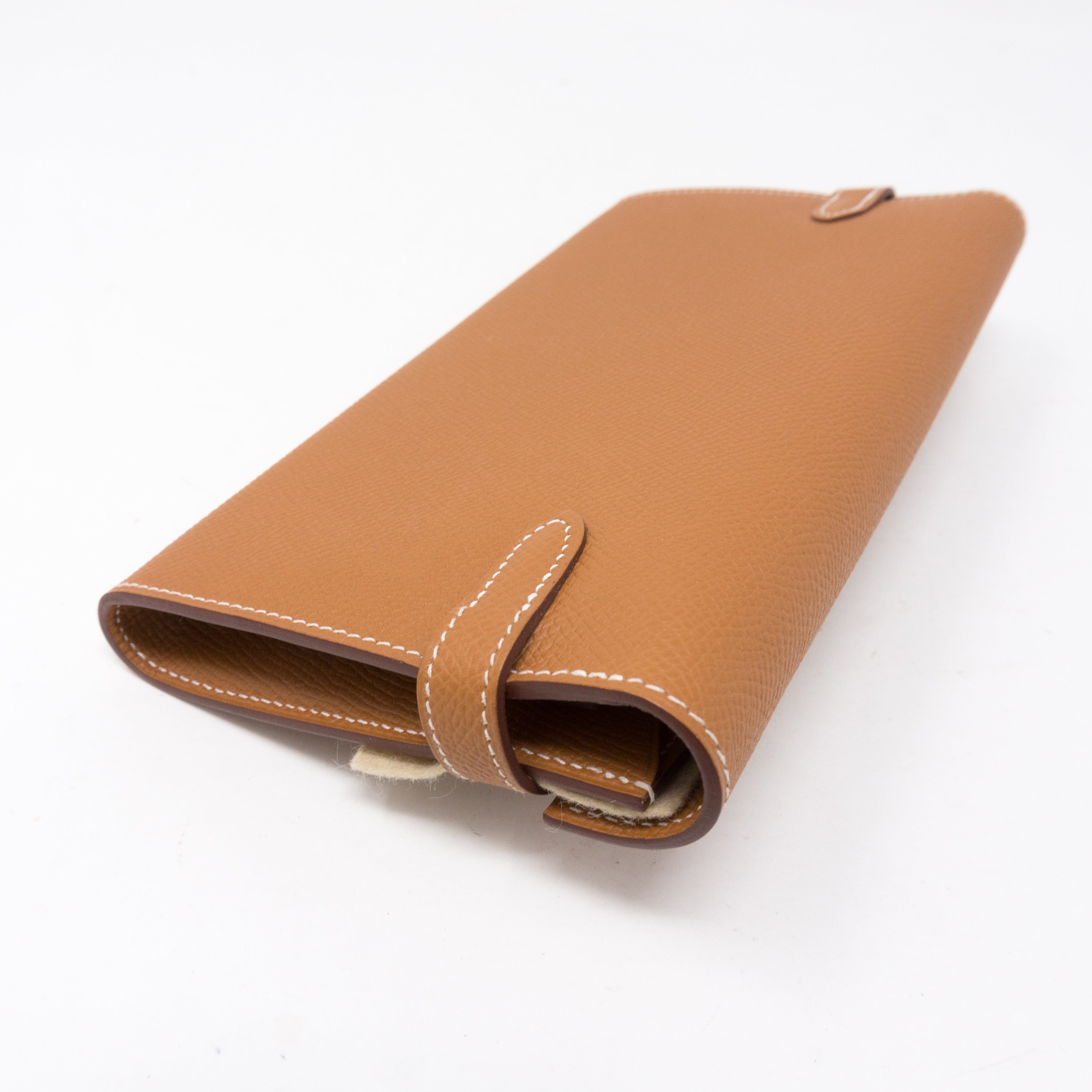 Classic Kelly Wallet Gold Leather