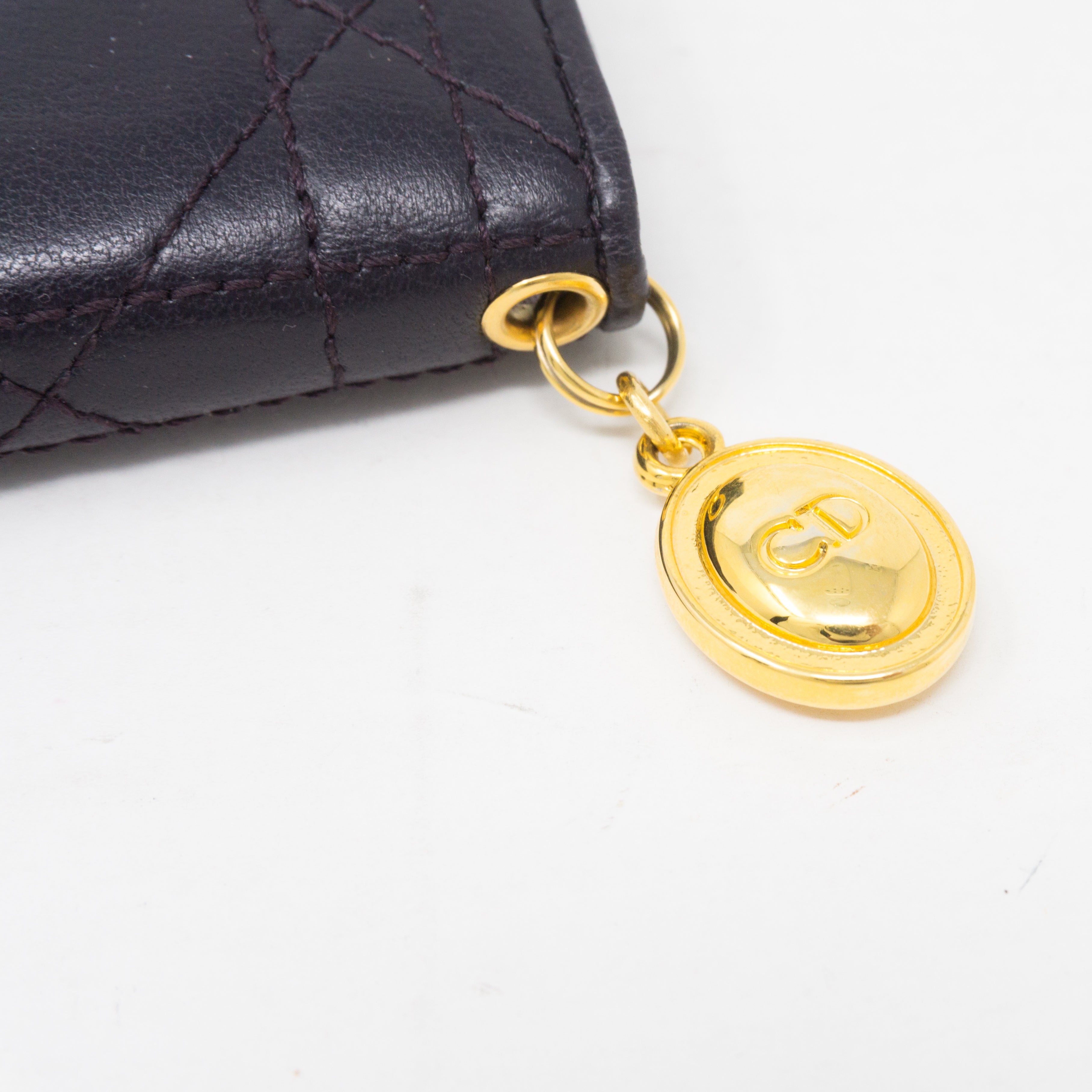 Key Case 6 Ring Dark Violet Leather