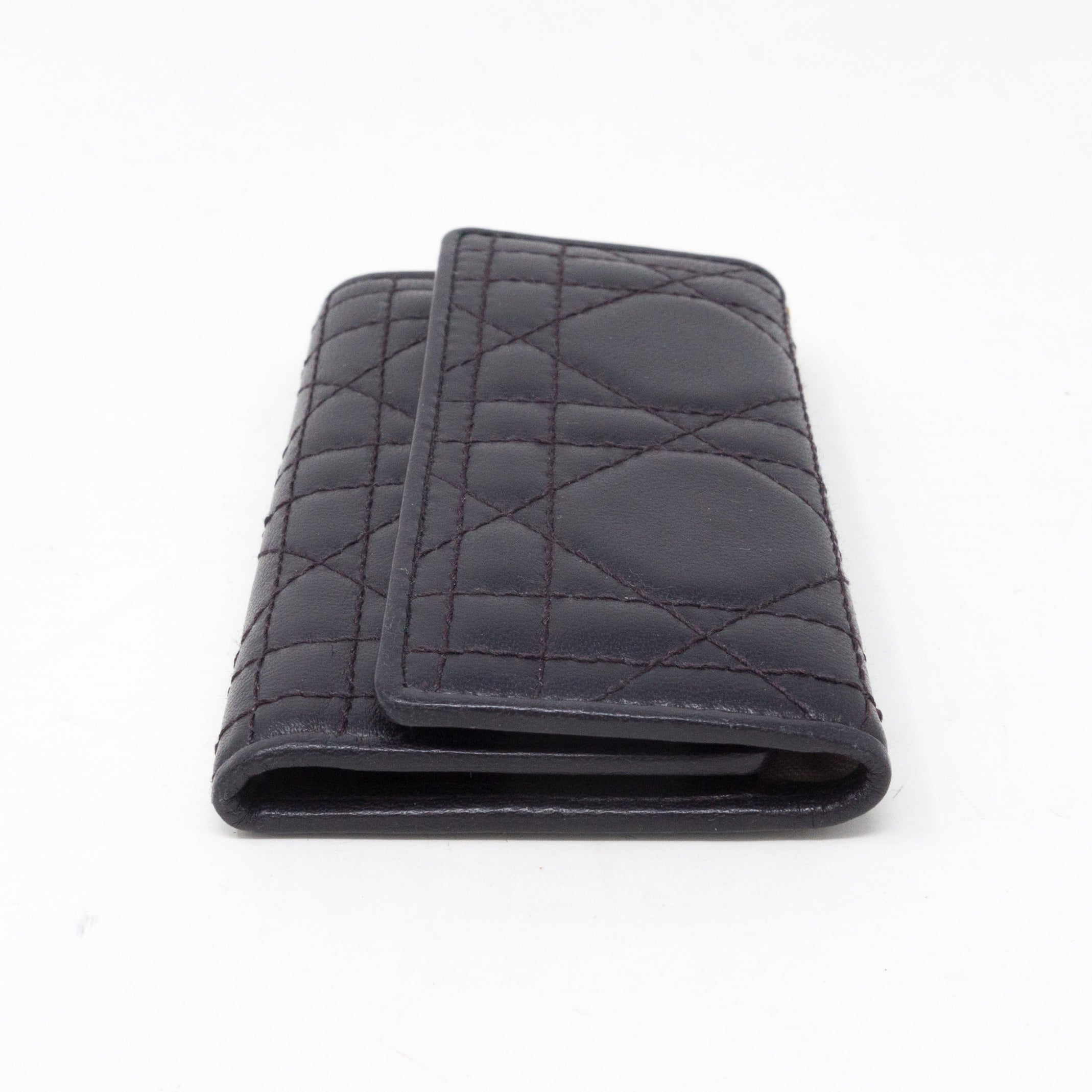 Key Case 6 Ring Dark Violet Leather