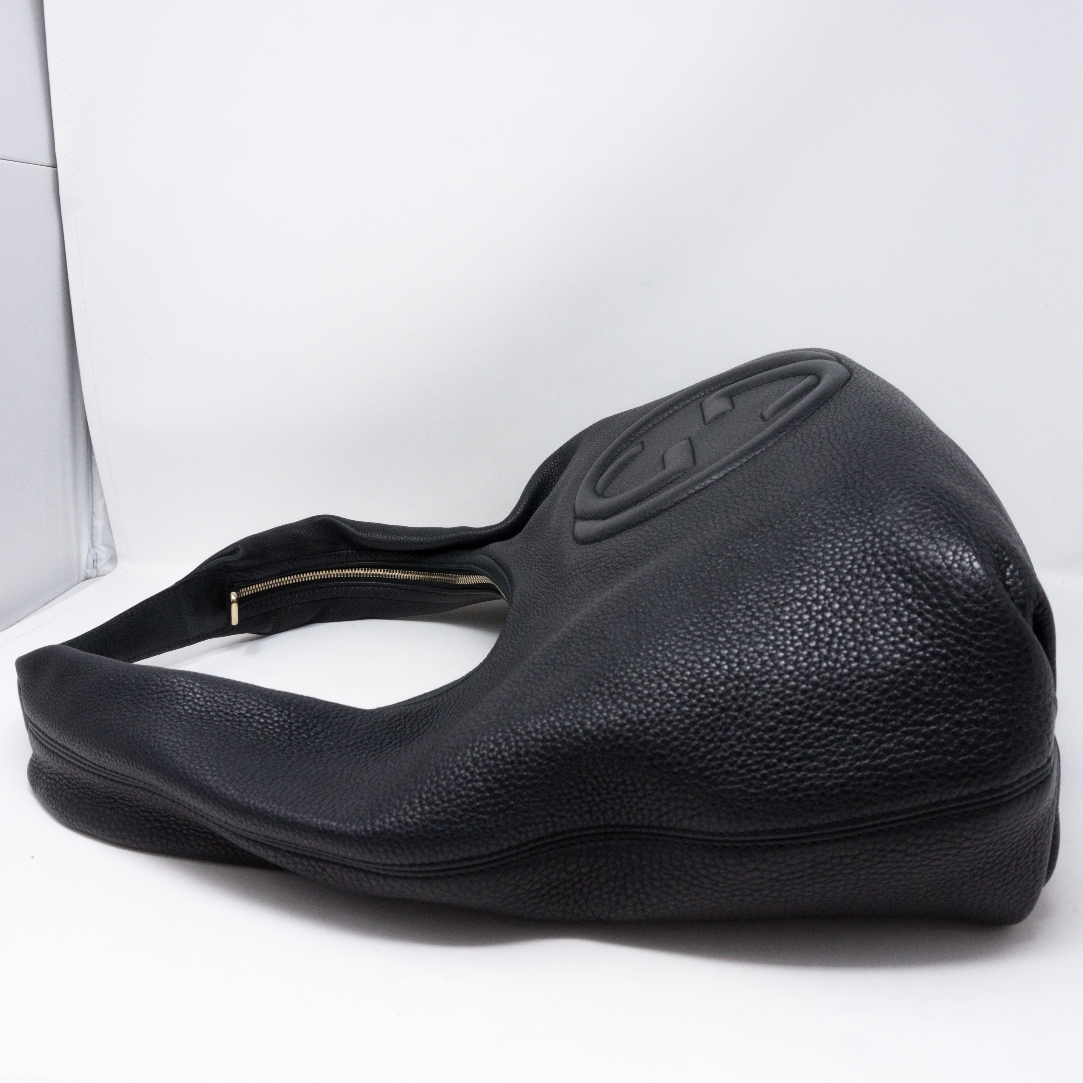 Soho Hobo Large Black Leather