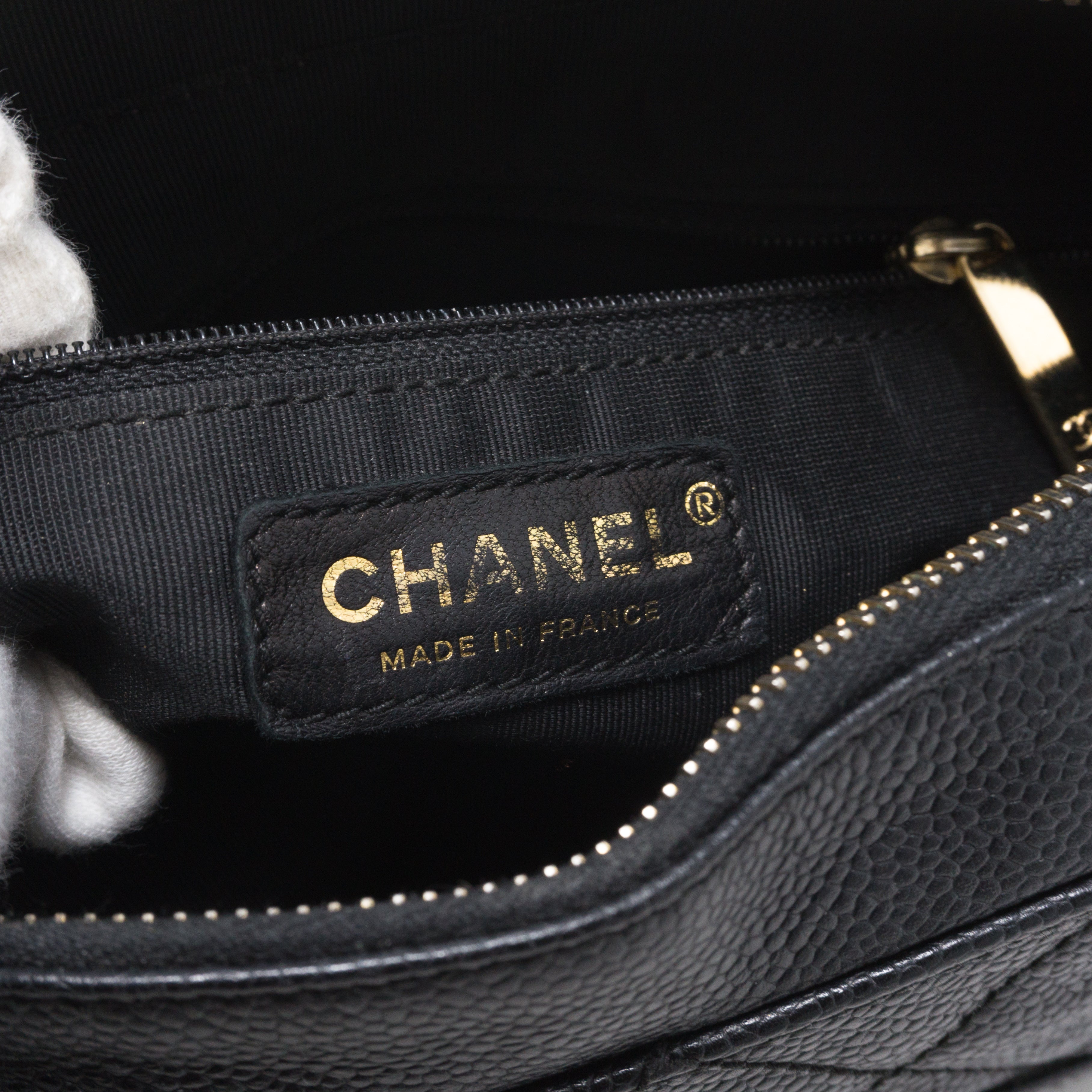 Timeless CC Shoulder Bag Black Caviar Leather