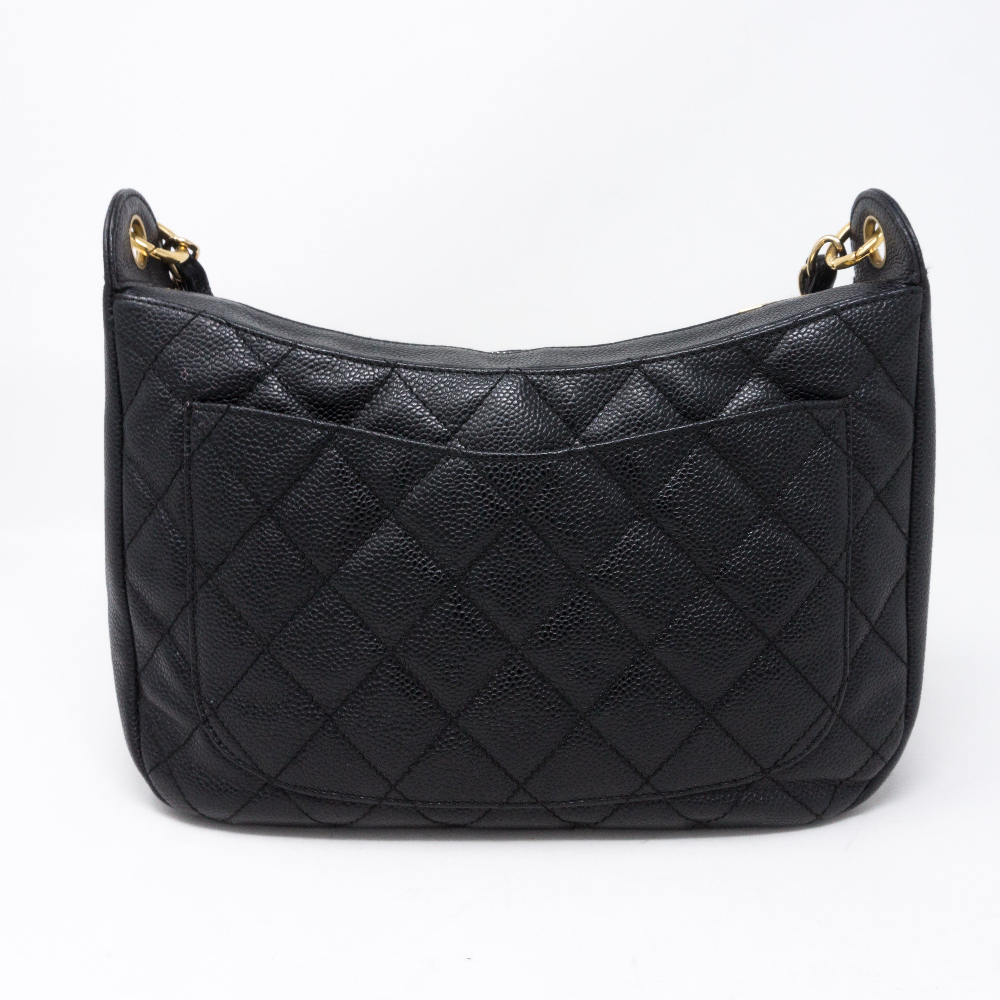 Timeless CC Shoulder Bag Black Caviar Leather