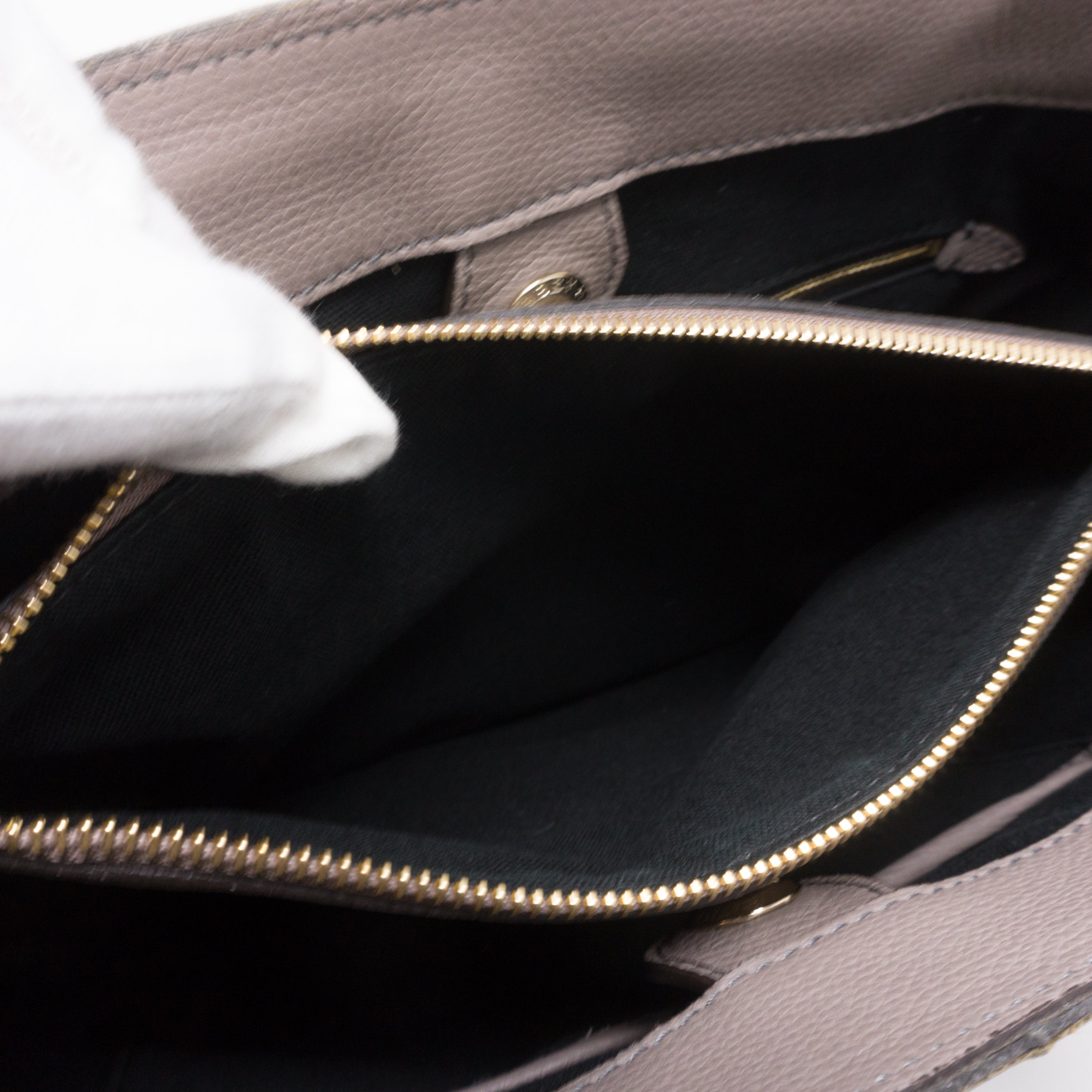 Medium Banner House Check Gray Leather