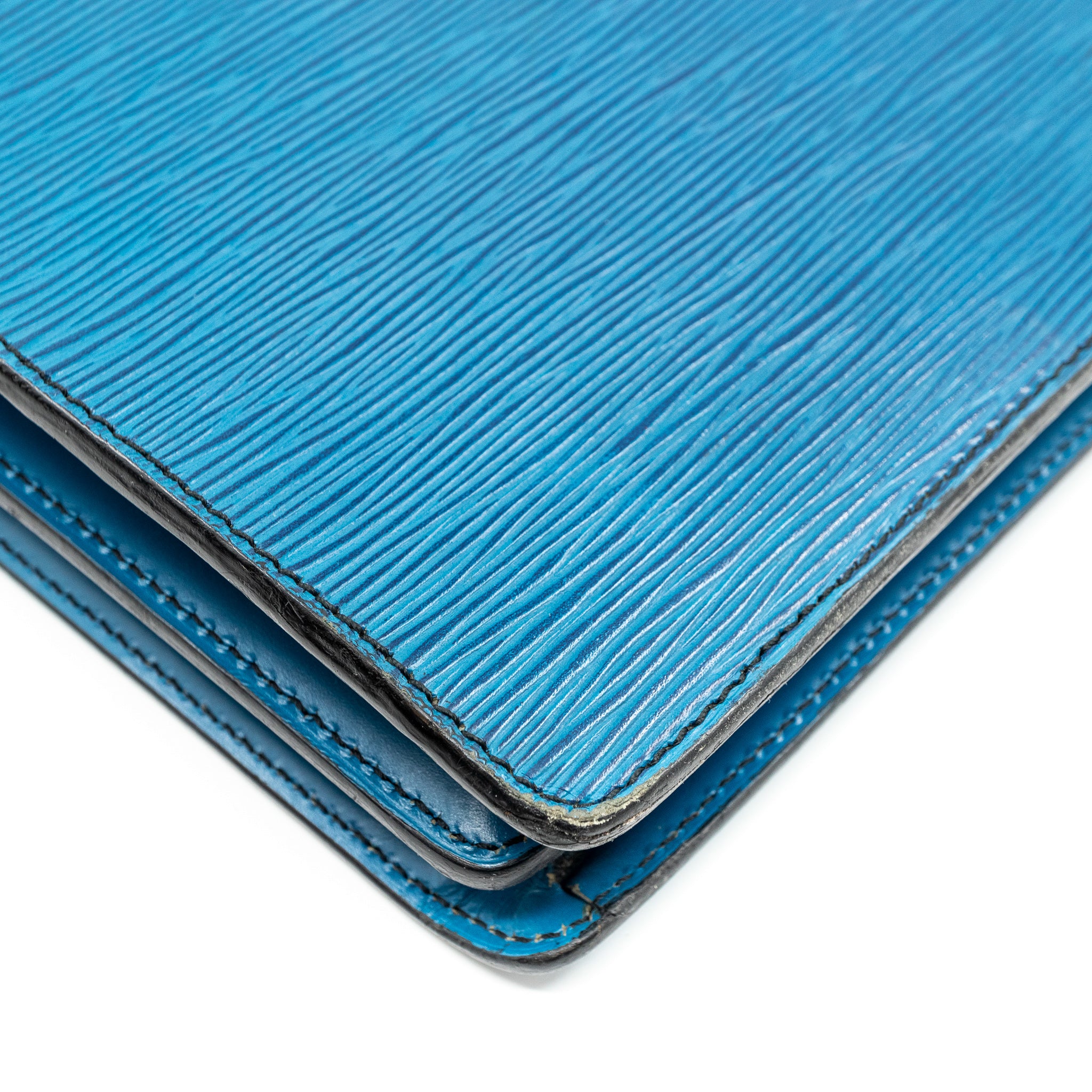 Serviette Ambassadeur Blue Epi Leather