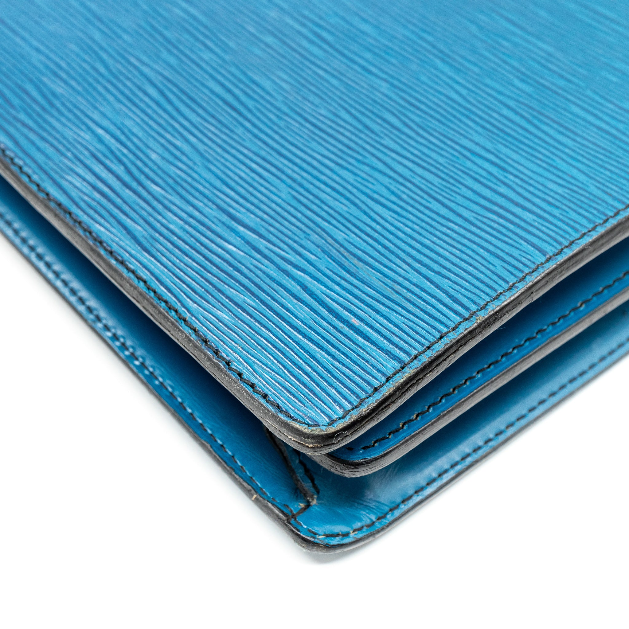 Serviette Ambassadeur Blue Epi Leather