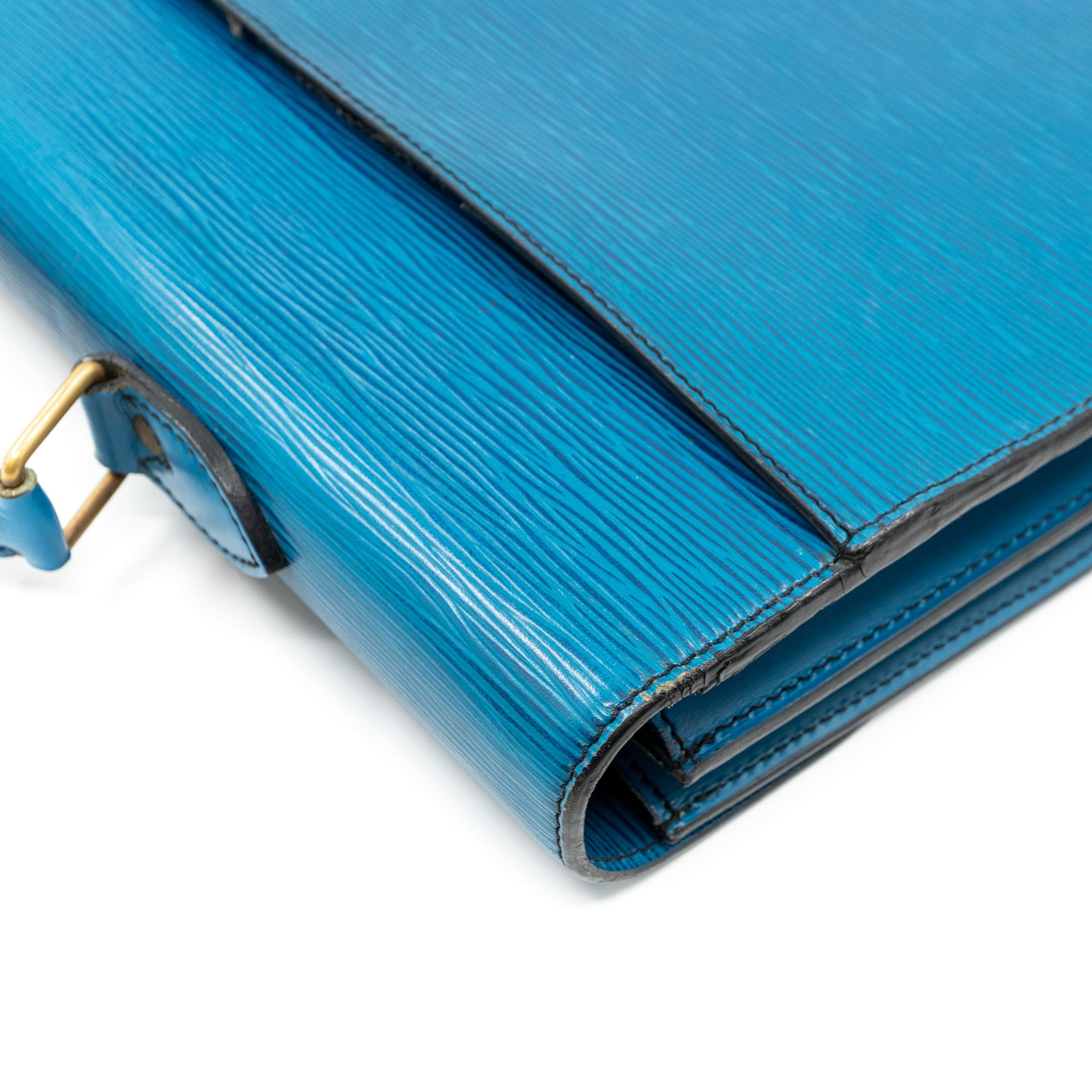 Serviette Ambassadeur Blue Epi Leather