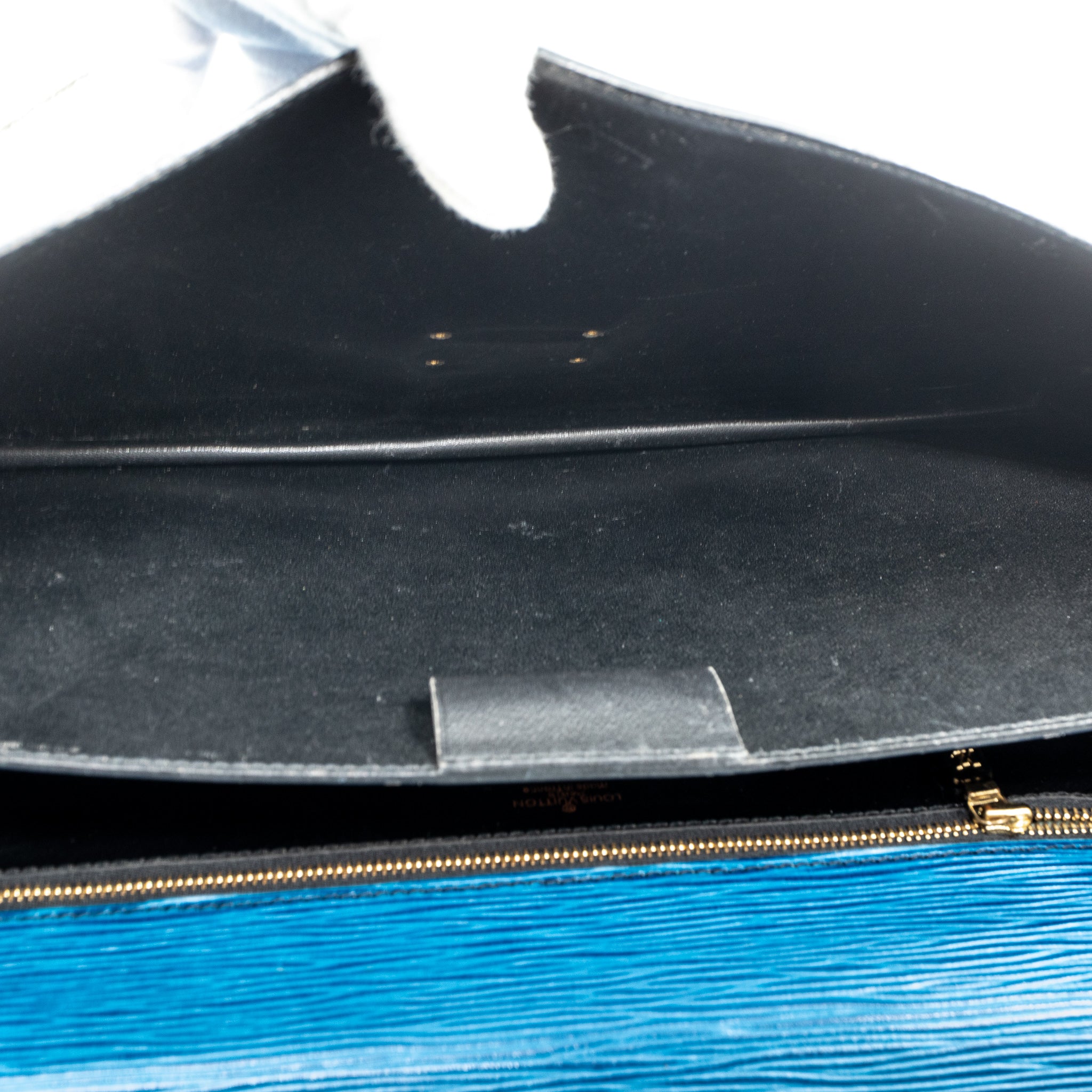 Serviette Ambassadeur Blue Epi Leather