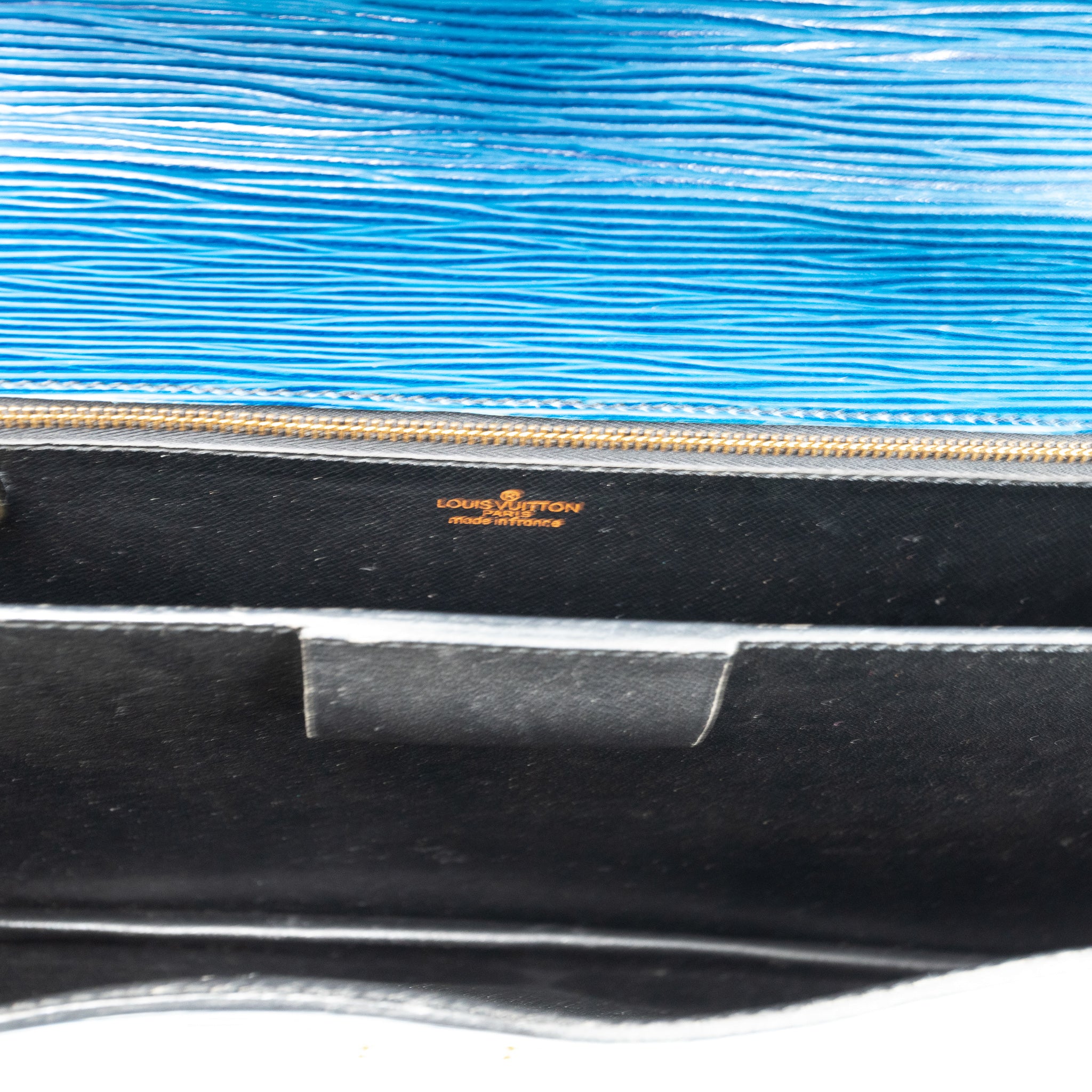 Serviette Ambassadeur Blue Epi Leather