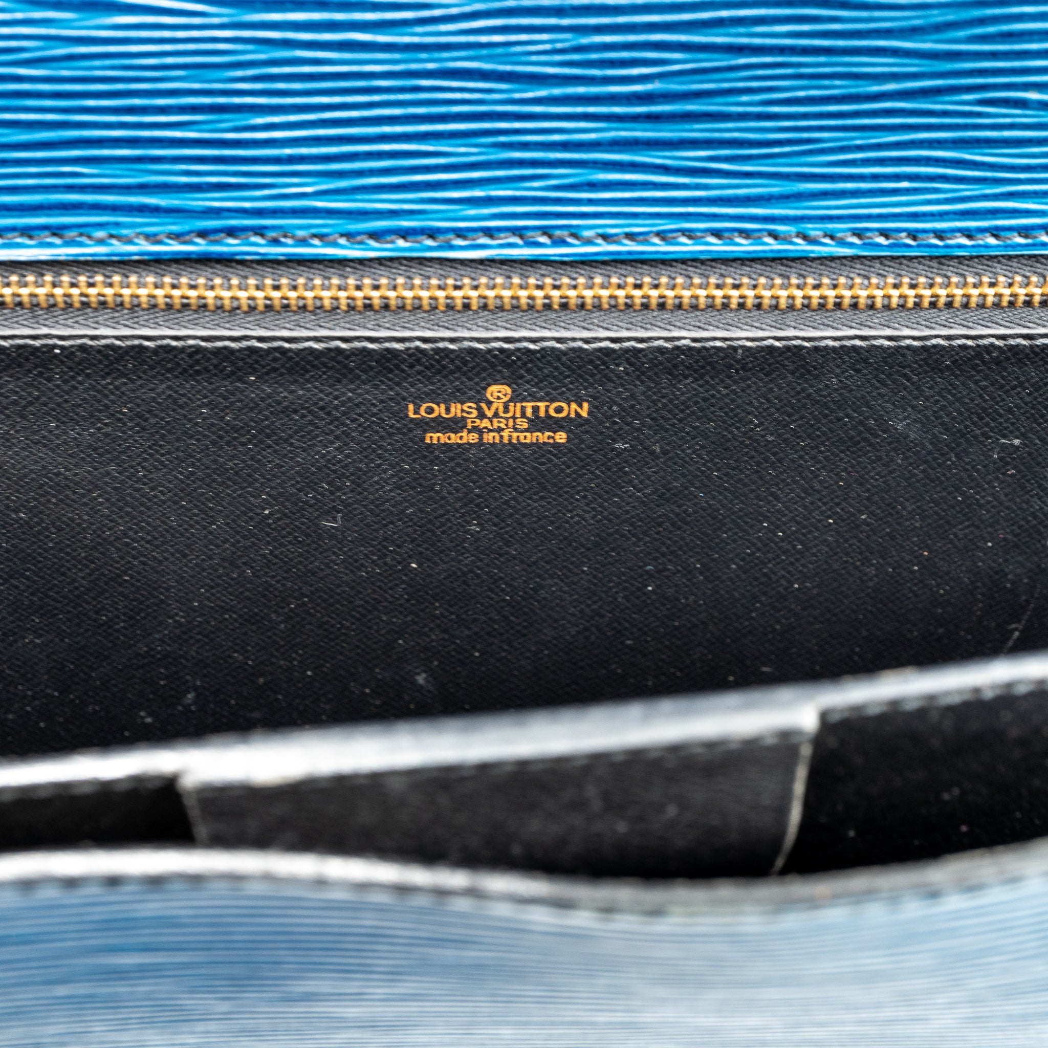 Serviette Ambassadeur Blue Epi Leather