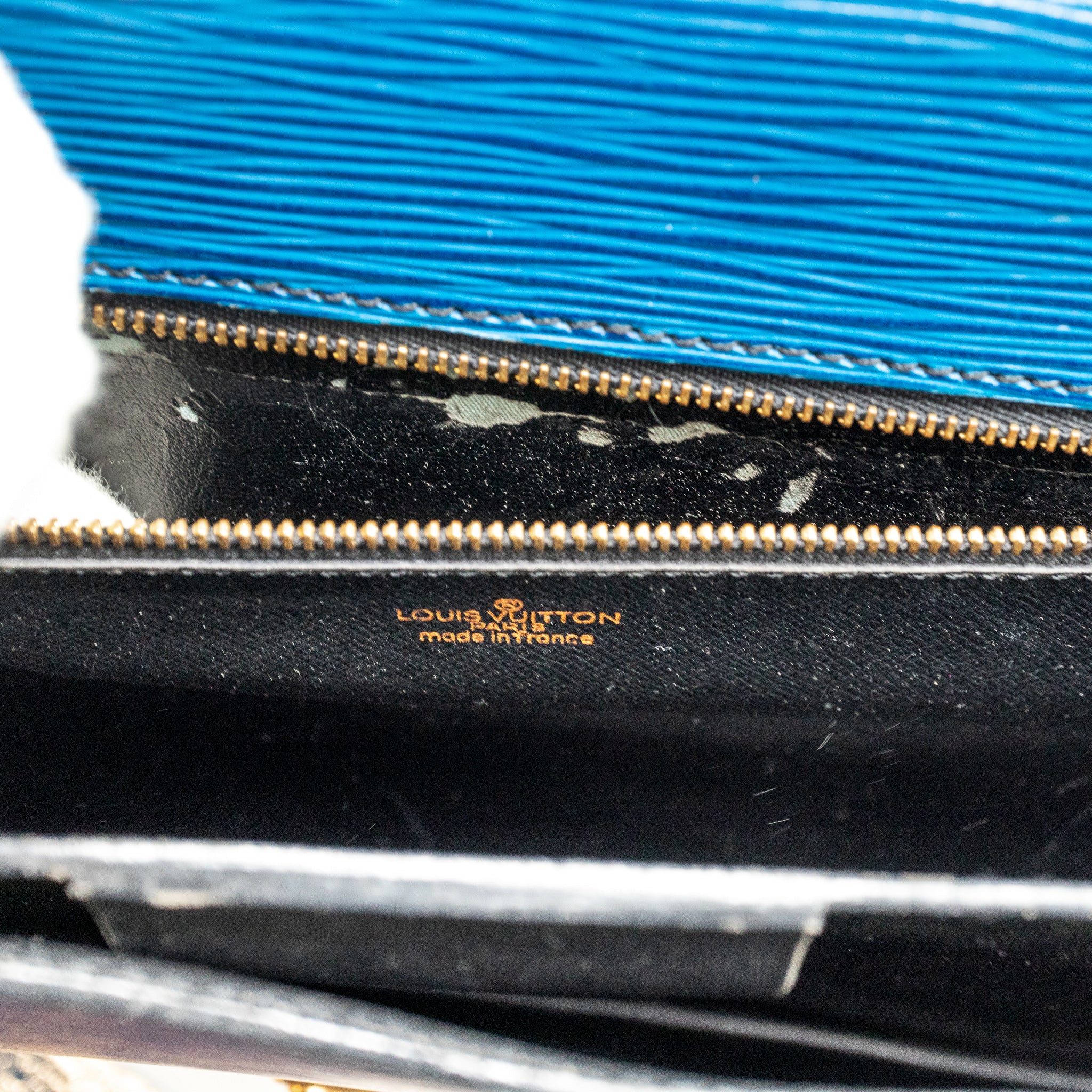 Serviette Ambassadeur Blue Epi Leather