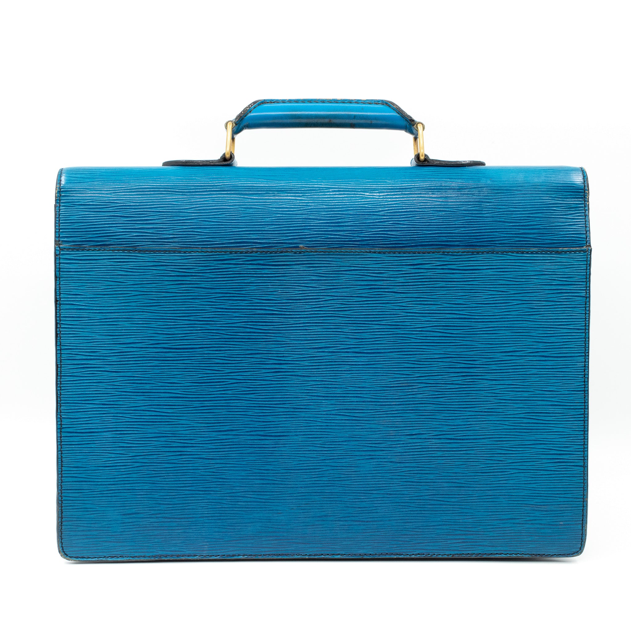 Serviette Ambassadeur Blue Epi Leather
