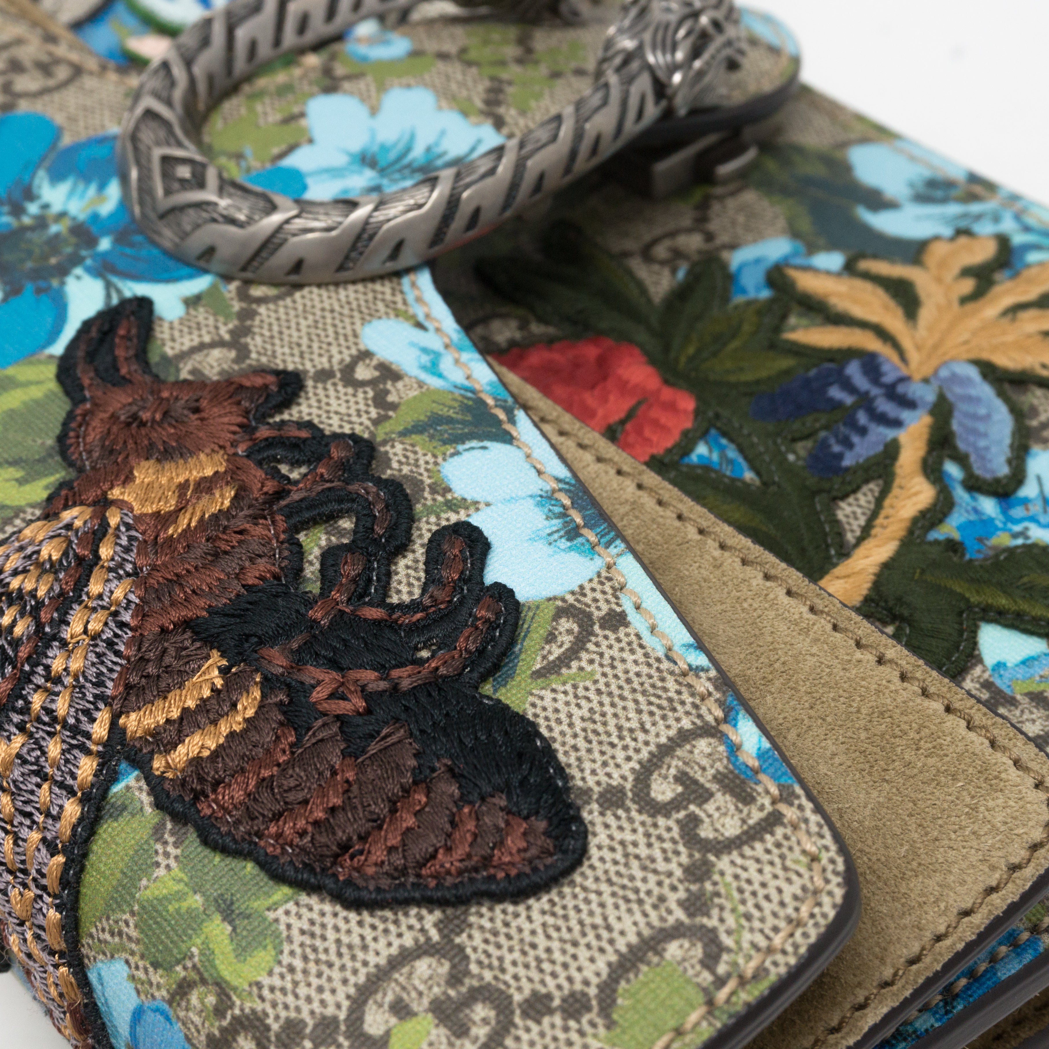 Dionysus Small GG Supreme Blooms Embroidered