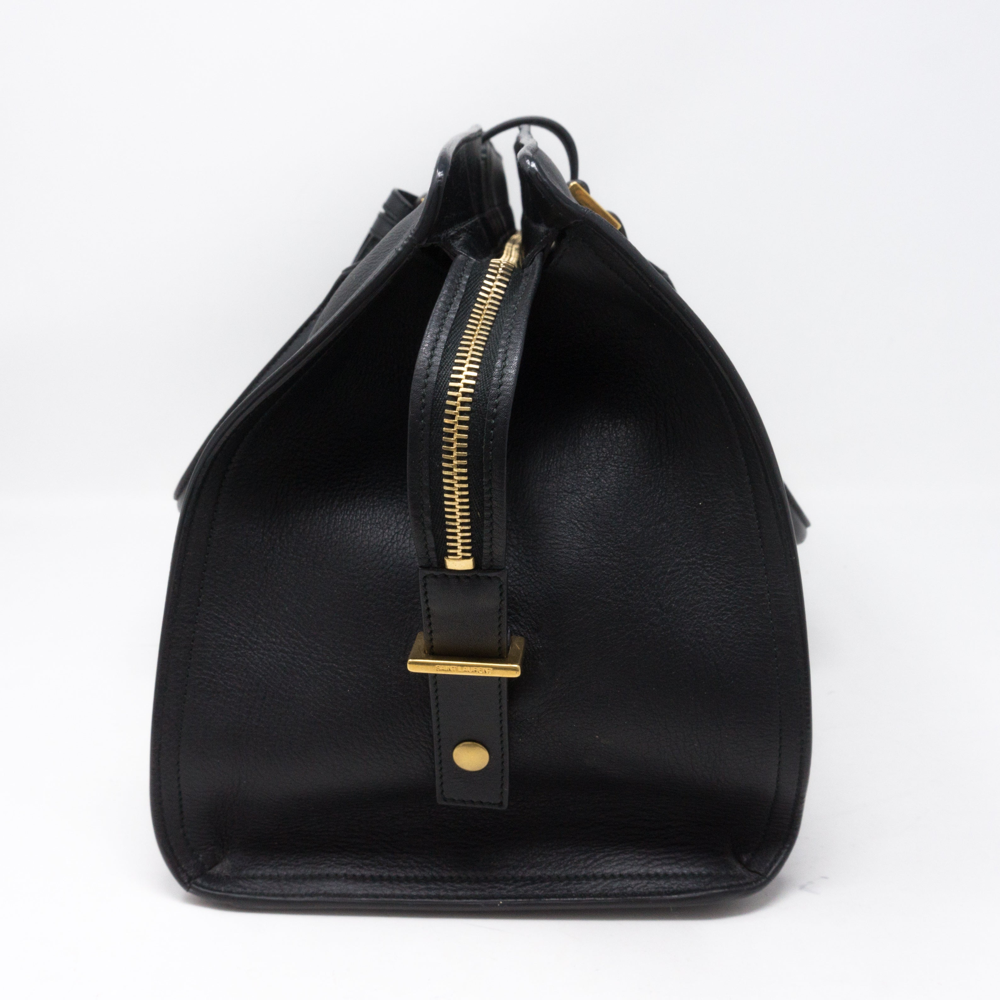 Cabas Classique Y Black Leather