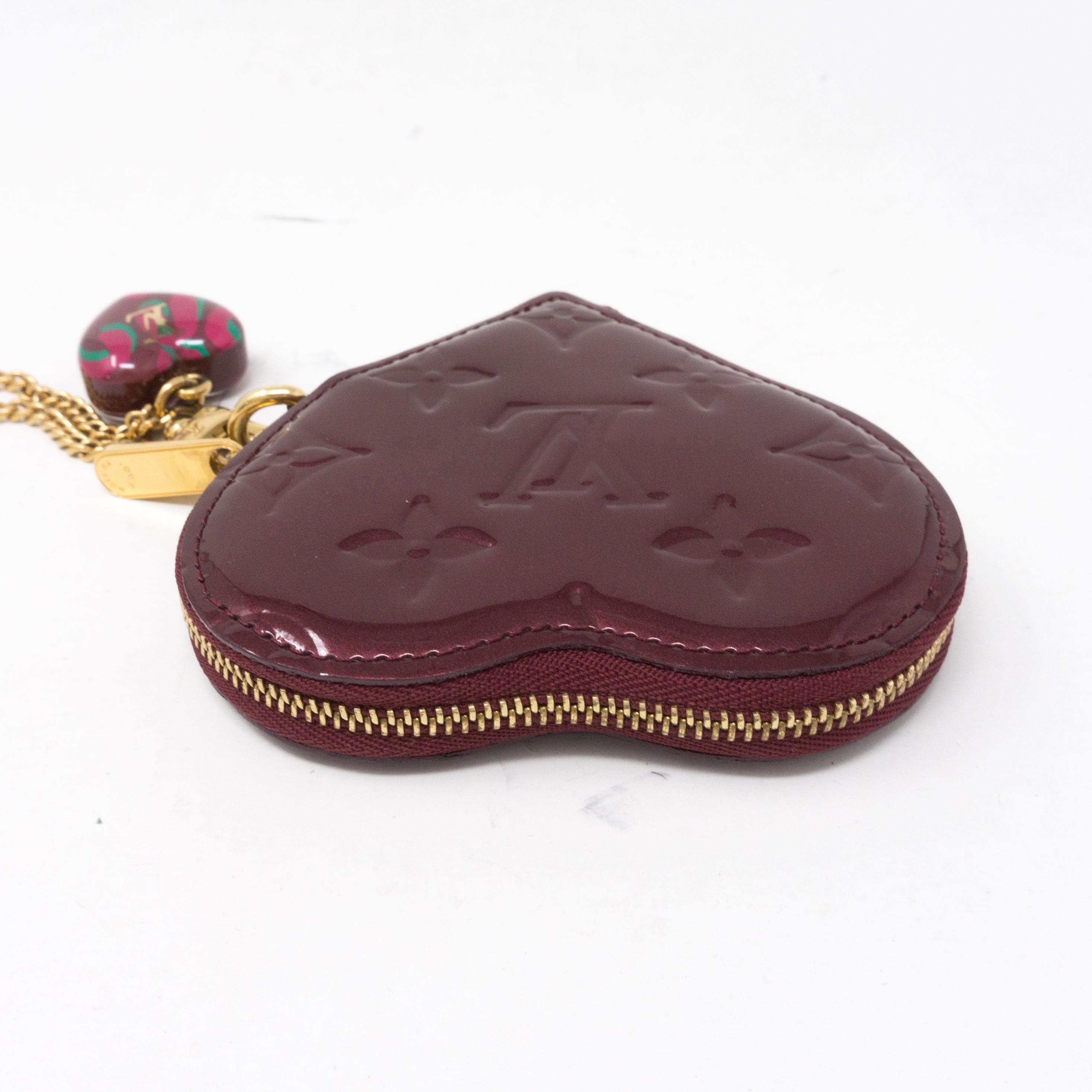 Heart Coin Purse Vernis Rouge Fauviste