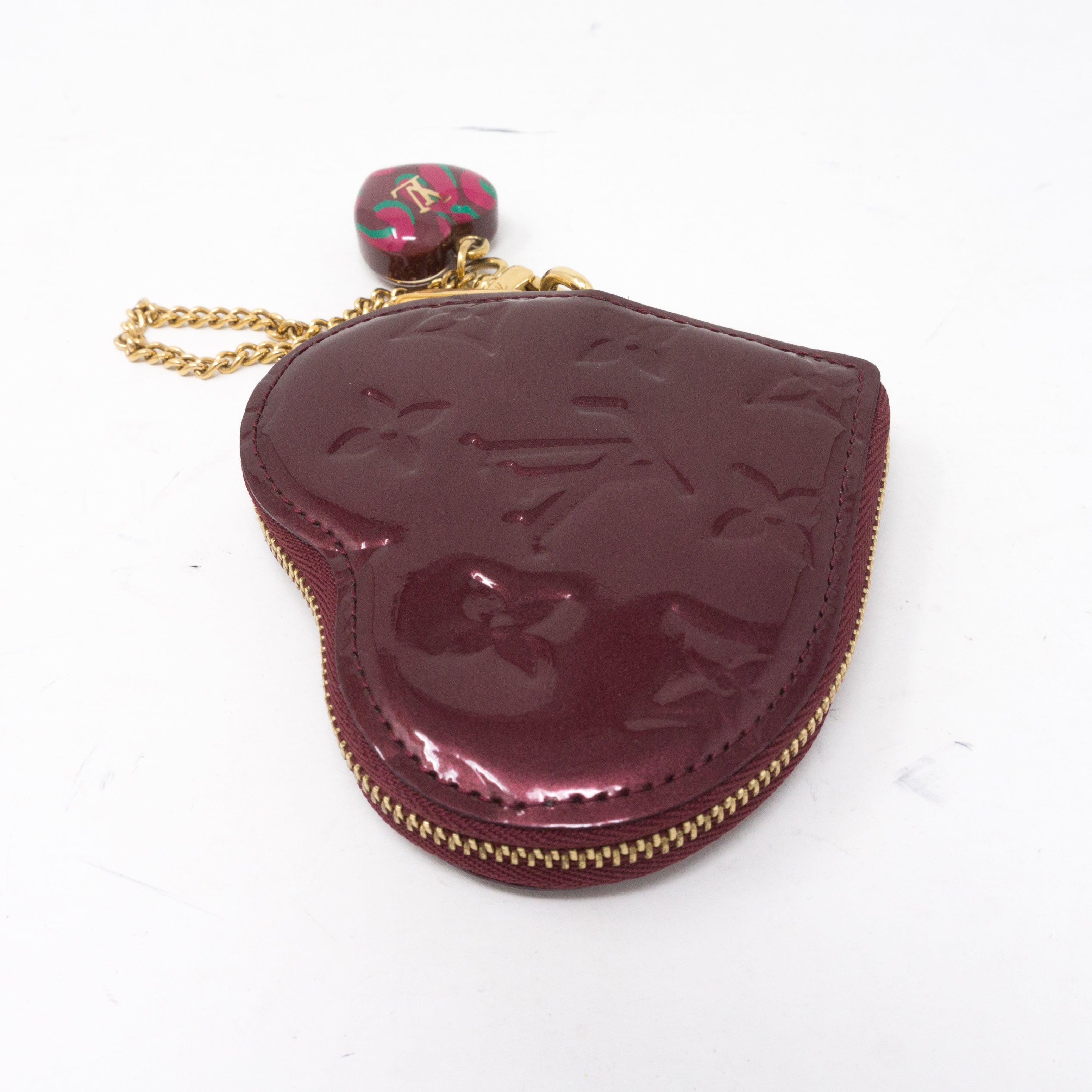 Heart Coin Purse Vernis Rouge Fauviste