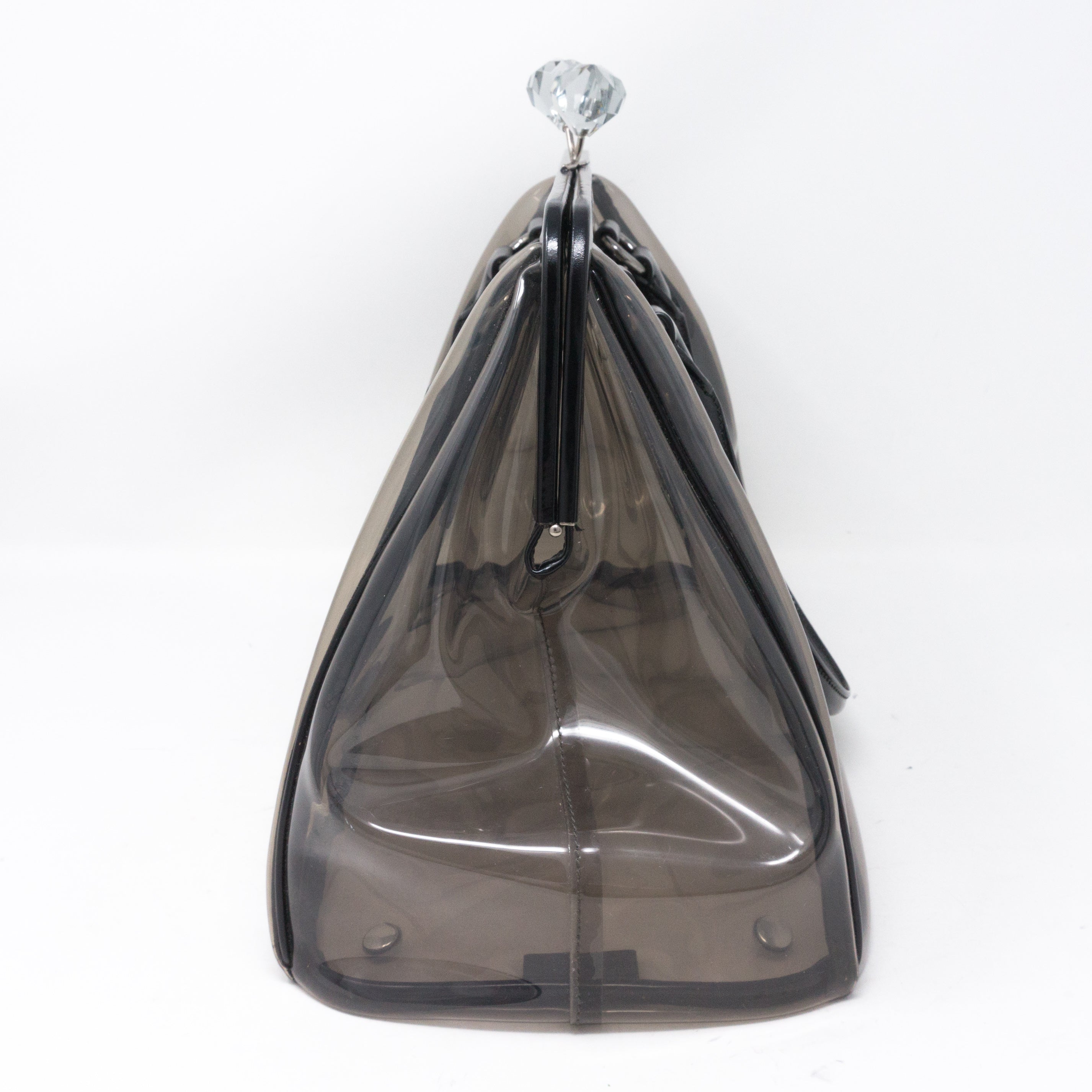 Plex Spazzolato Clear Black