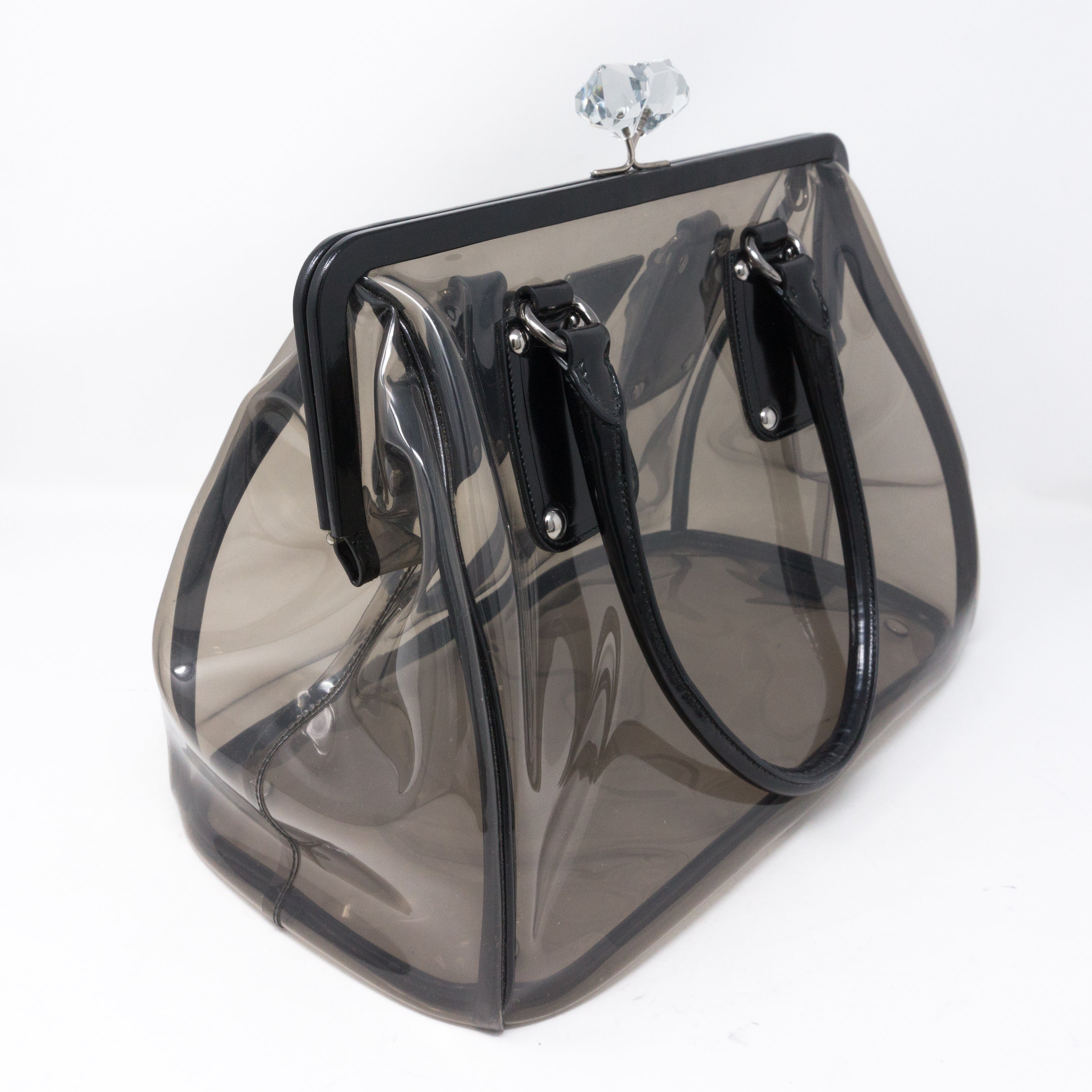 Plex Spazzolato Clear Black