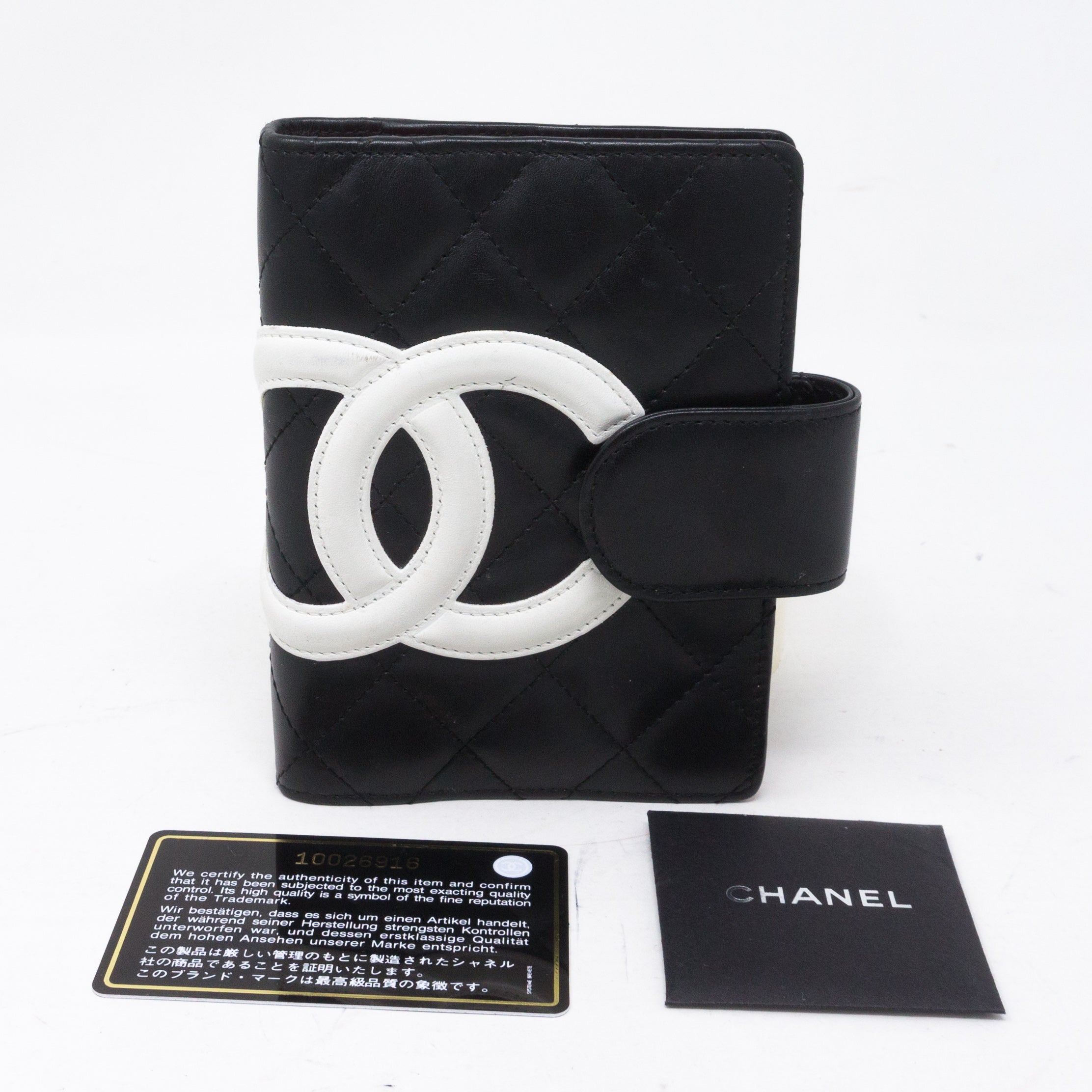 Cambon Agenda Small Black Leather