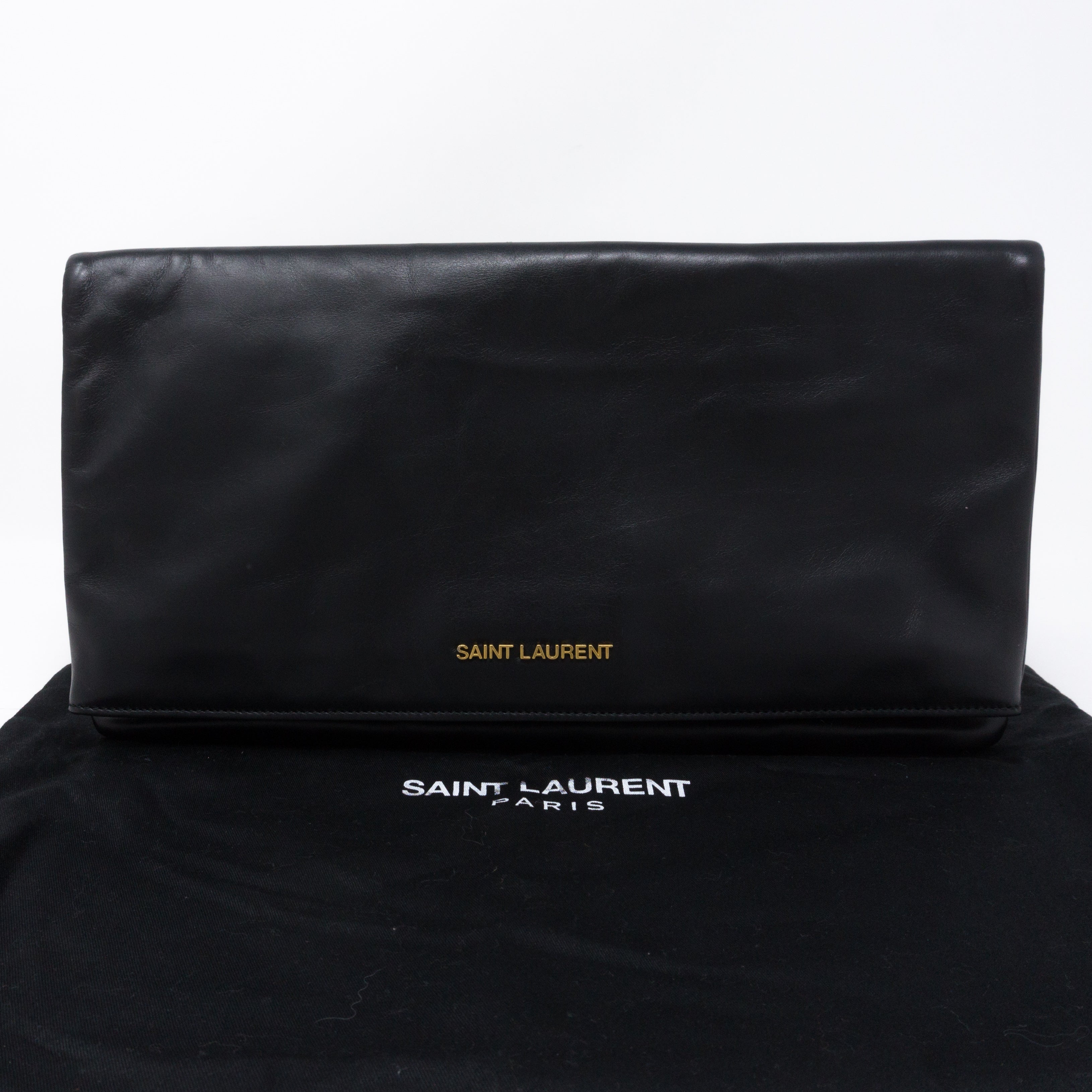 Saint laurent fold over clutch Clearance