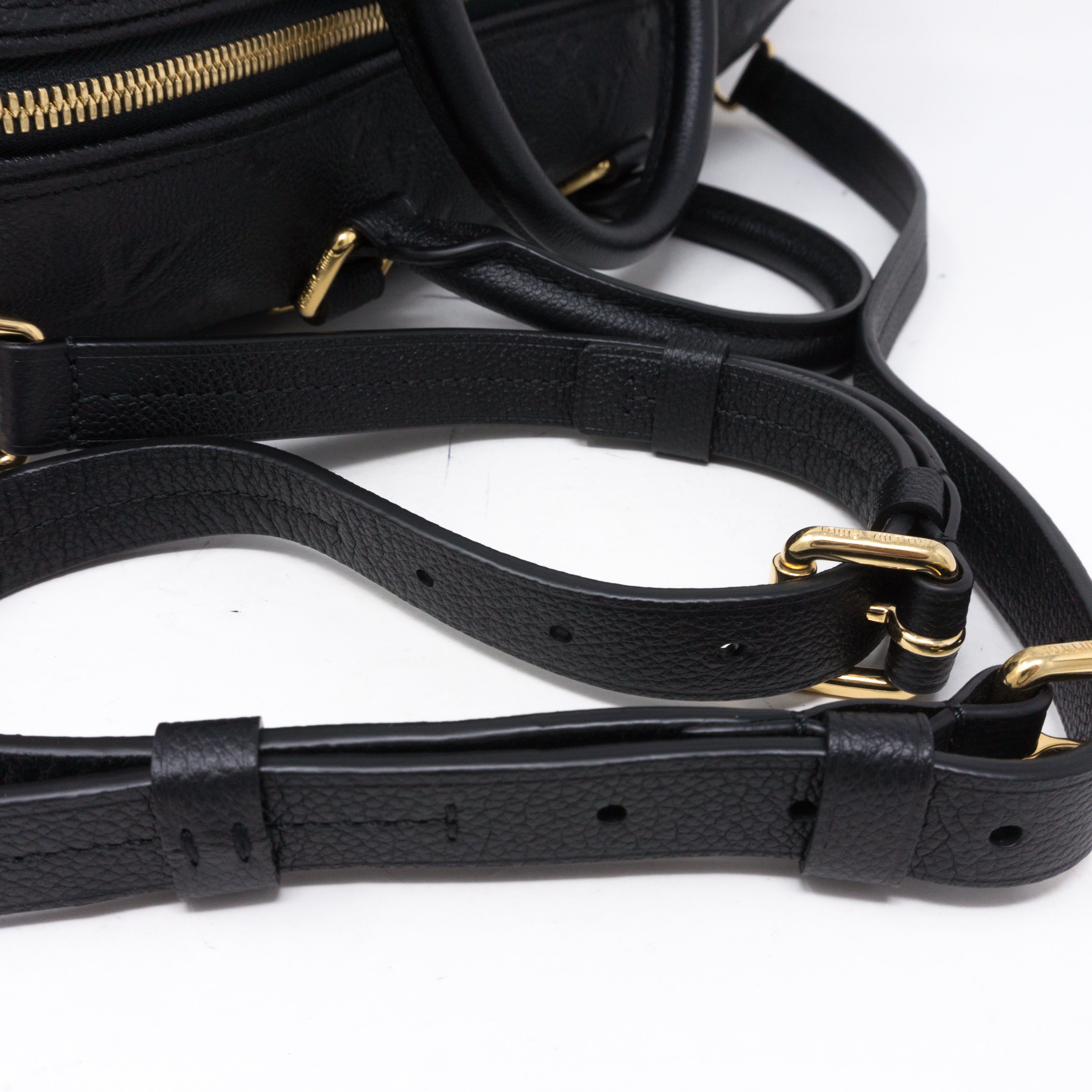 Speedy 30 Bandouliere Black Monogram Empreinte