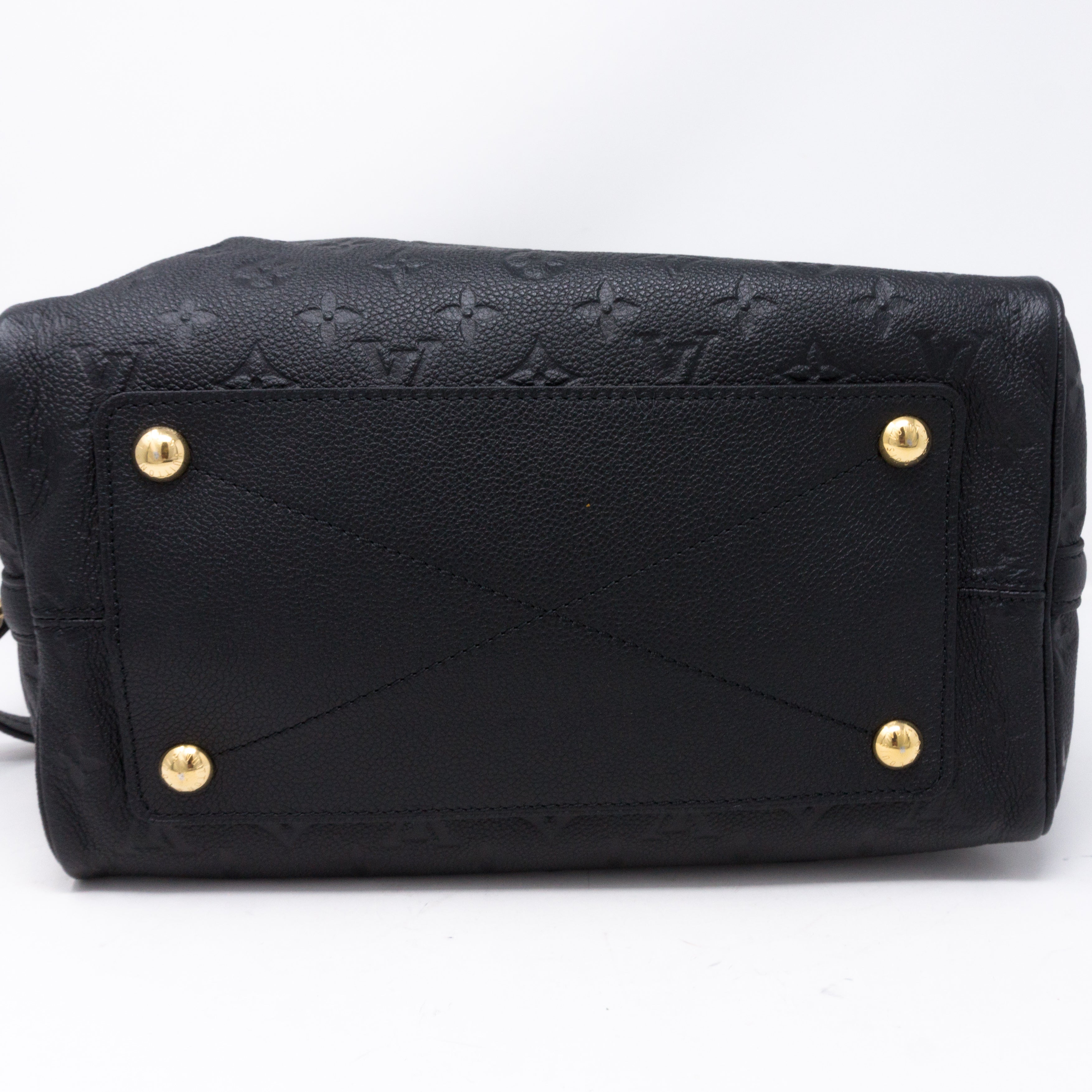 Speedy 30 Bandouliere Black Monogram Empreinte