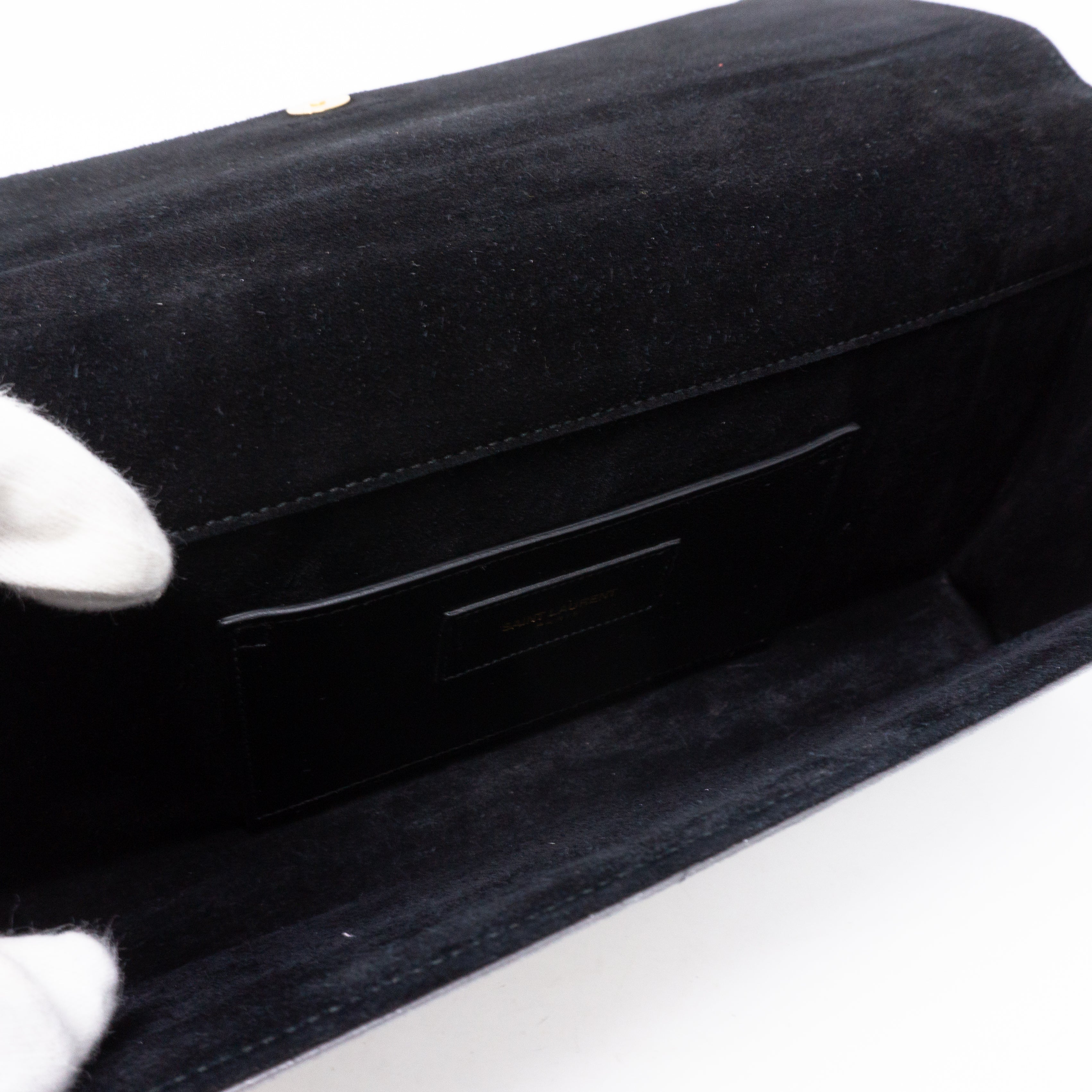 Kate Clutch Silver Leather