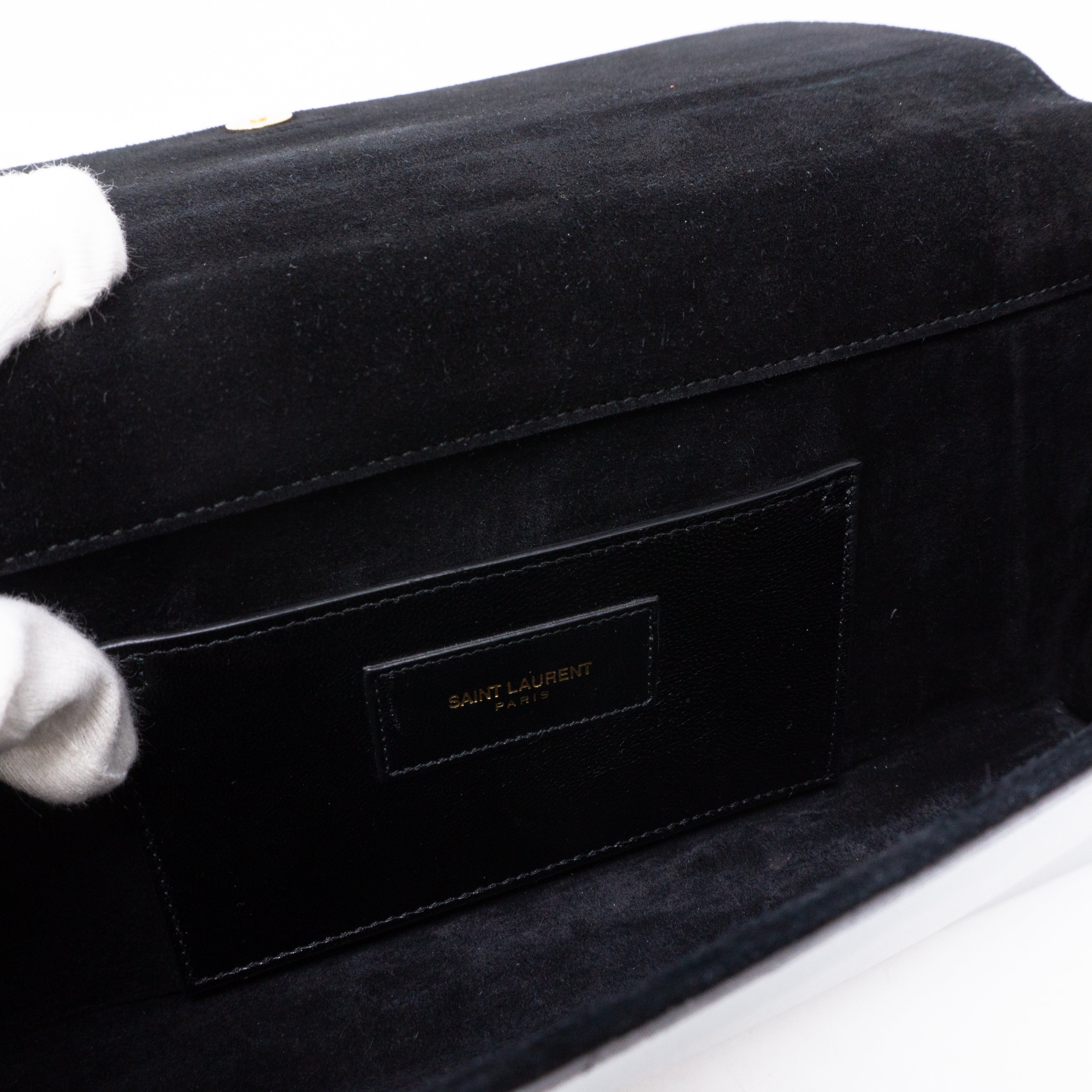 Kate Clutch Silver Leather
