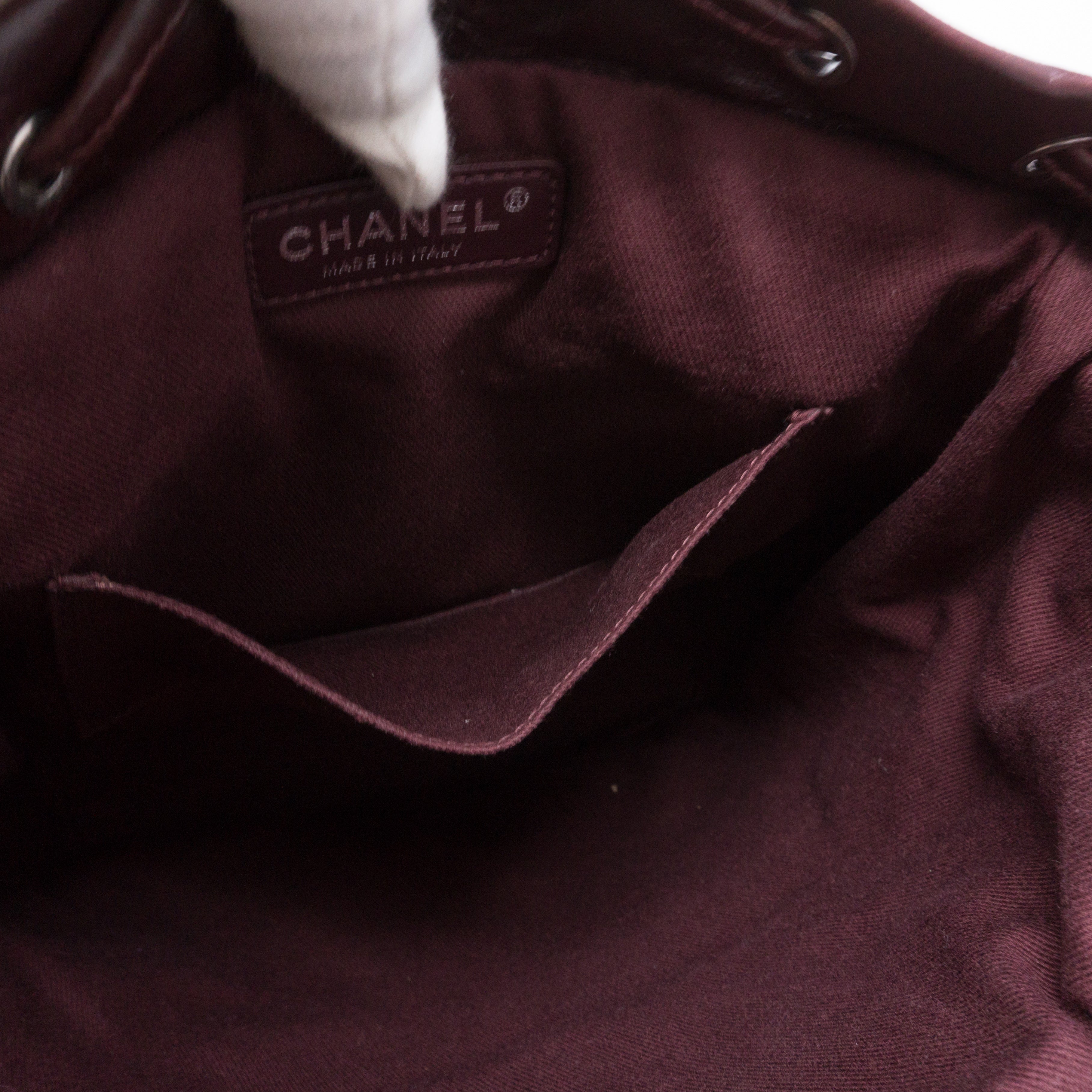 Mountain Backpack Large Quilted Burgundy Glazed Leather