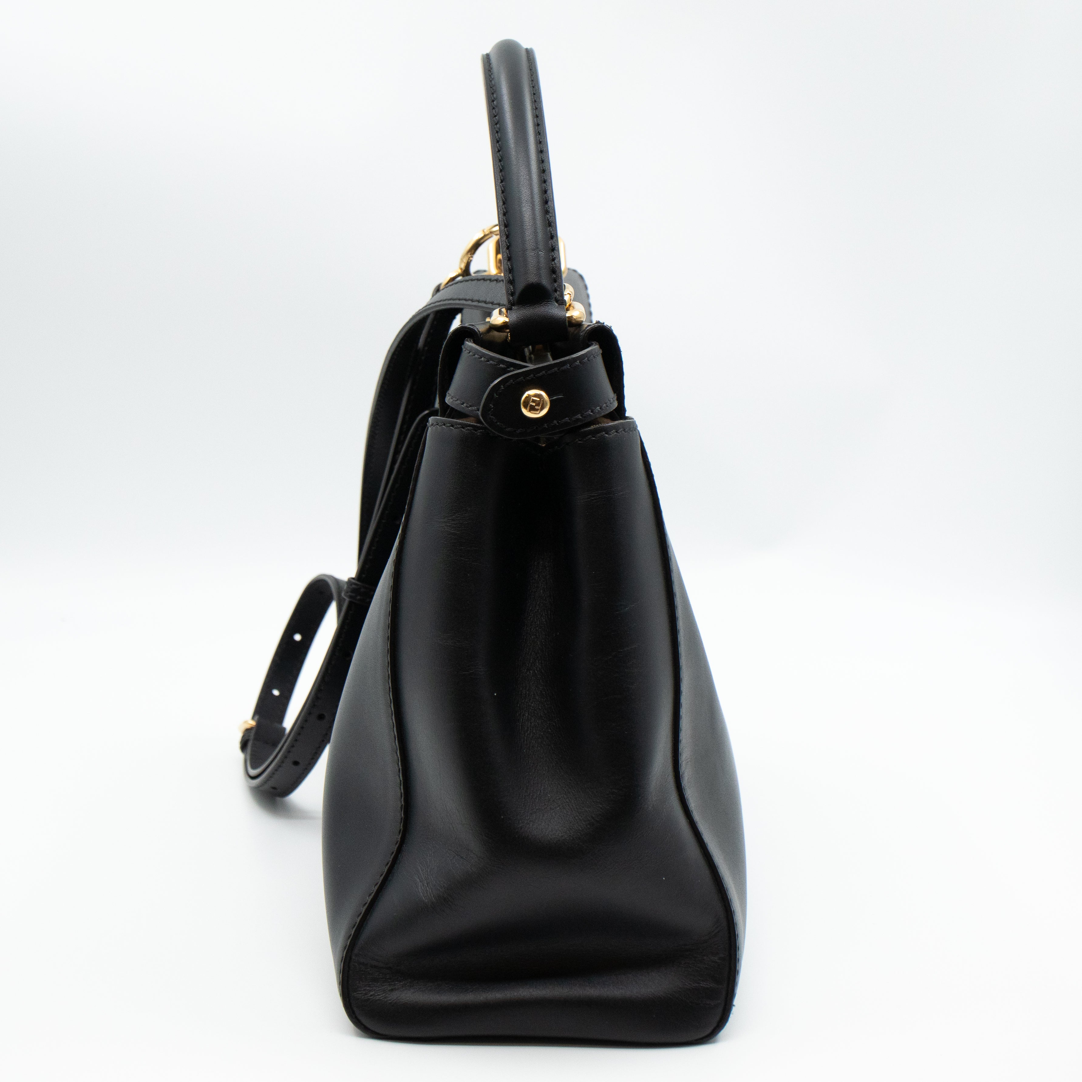 Peekaboo Iconic Medium Black Leather