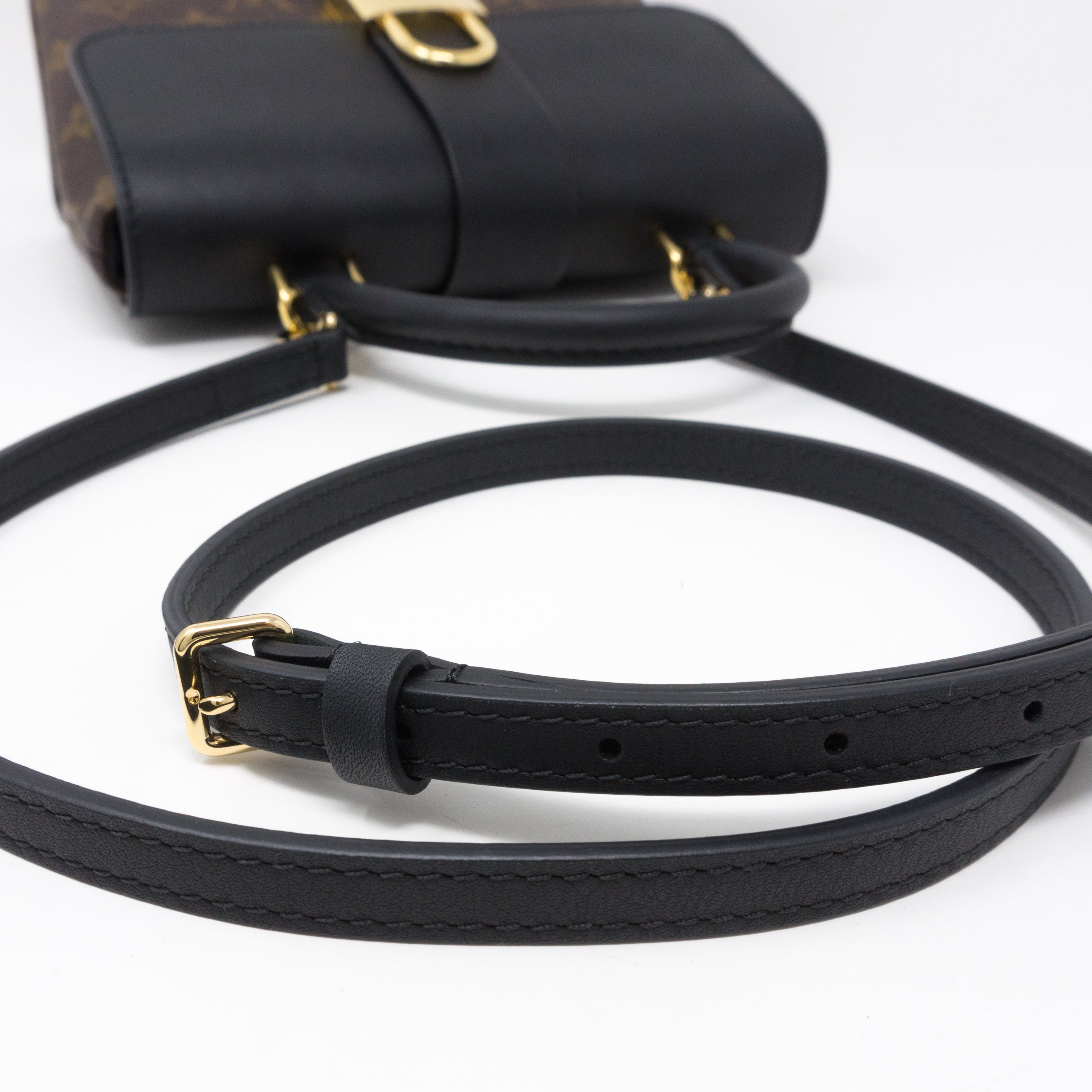 Locky BB Monogram Black Leather