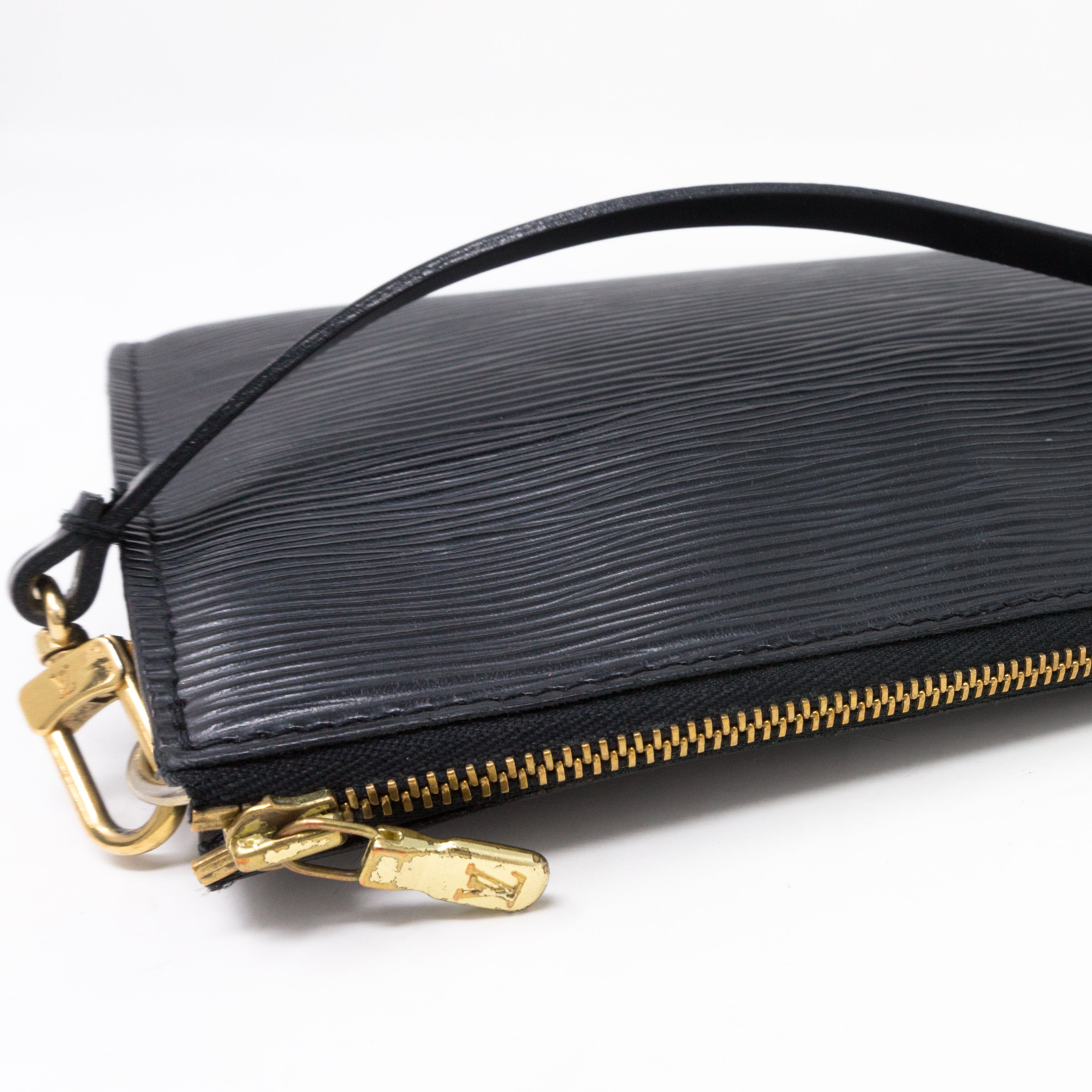Pochette Accessoires Black Epi Leather