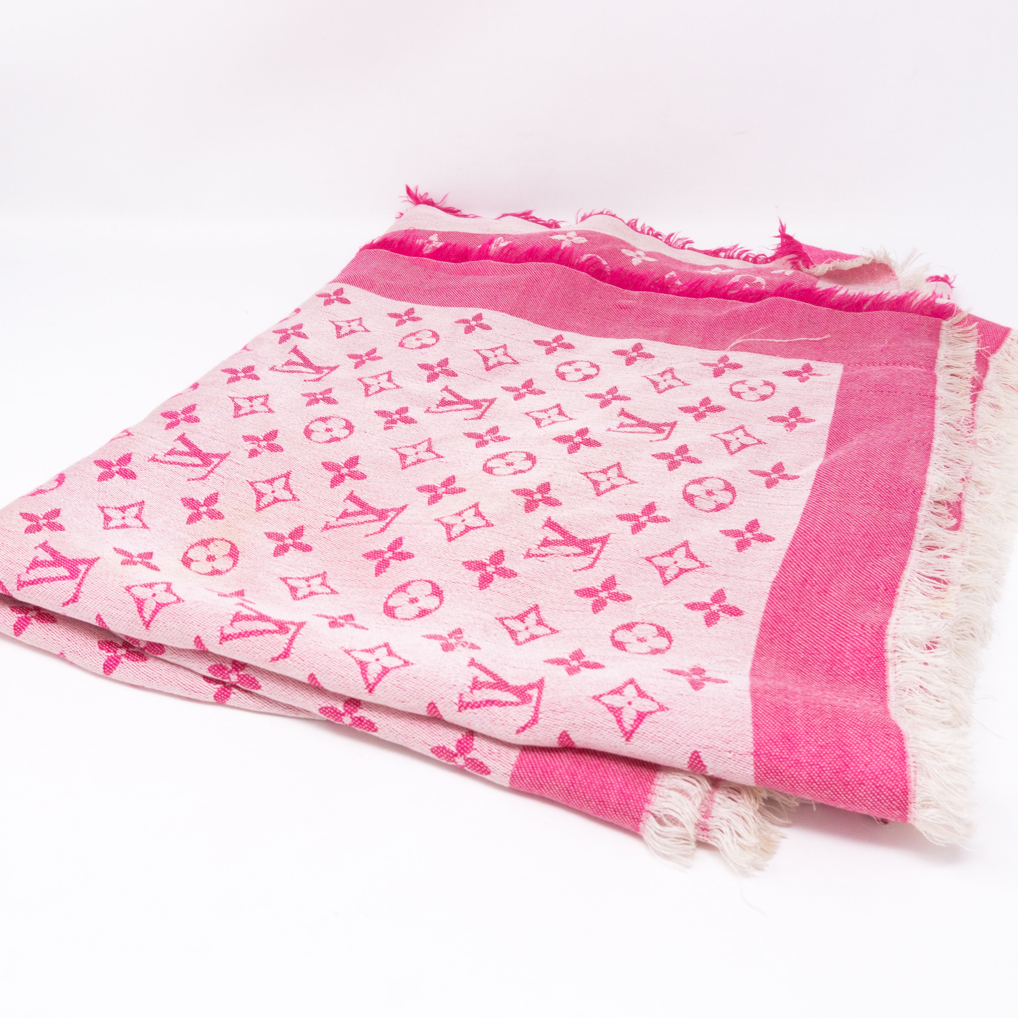 Monogram Denim Shawl Pivoine