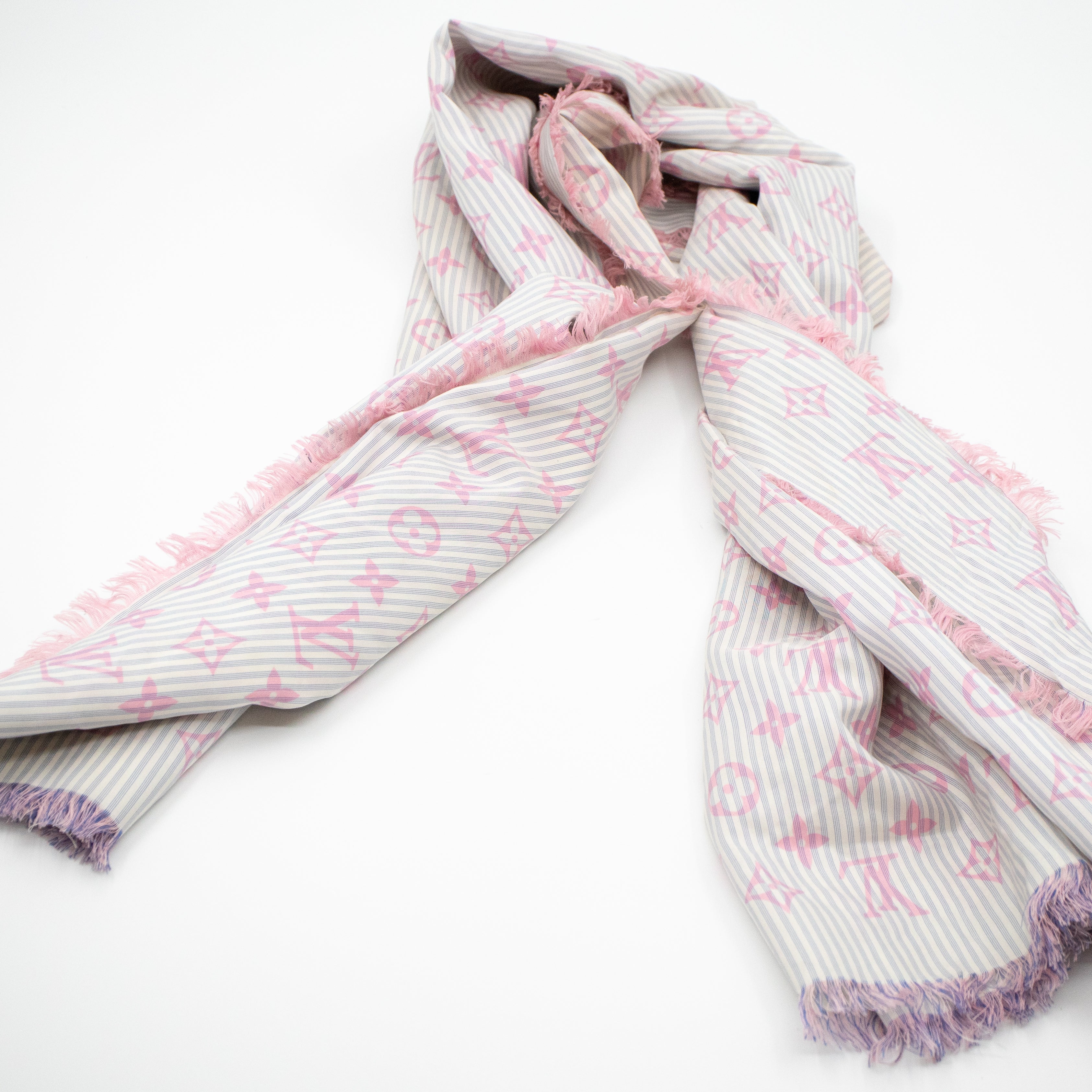 Sur Mesure Silk Square Scarf Pink