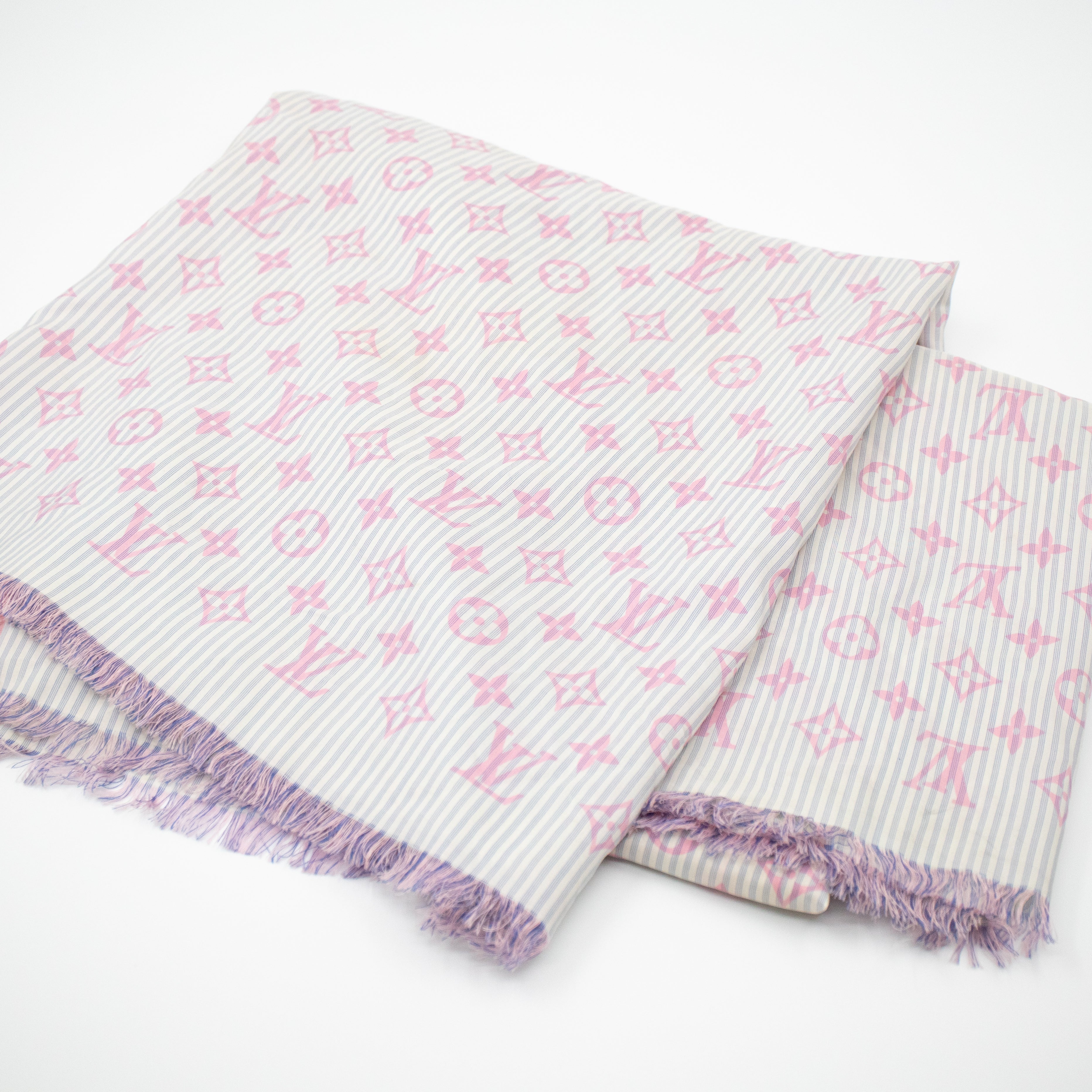 Sur Mesure Silk Square Scarf Pink