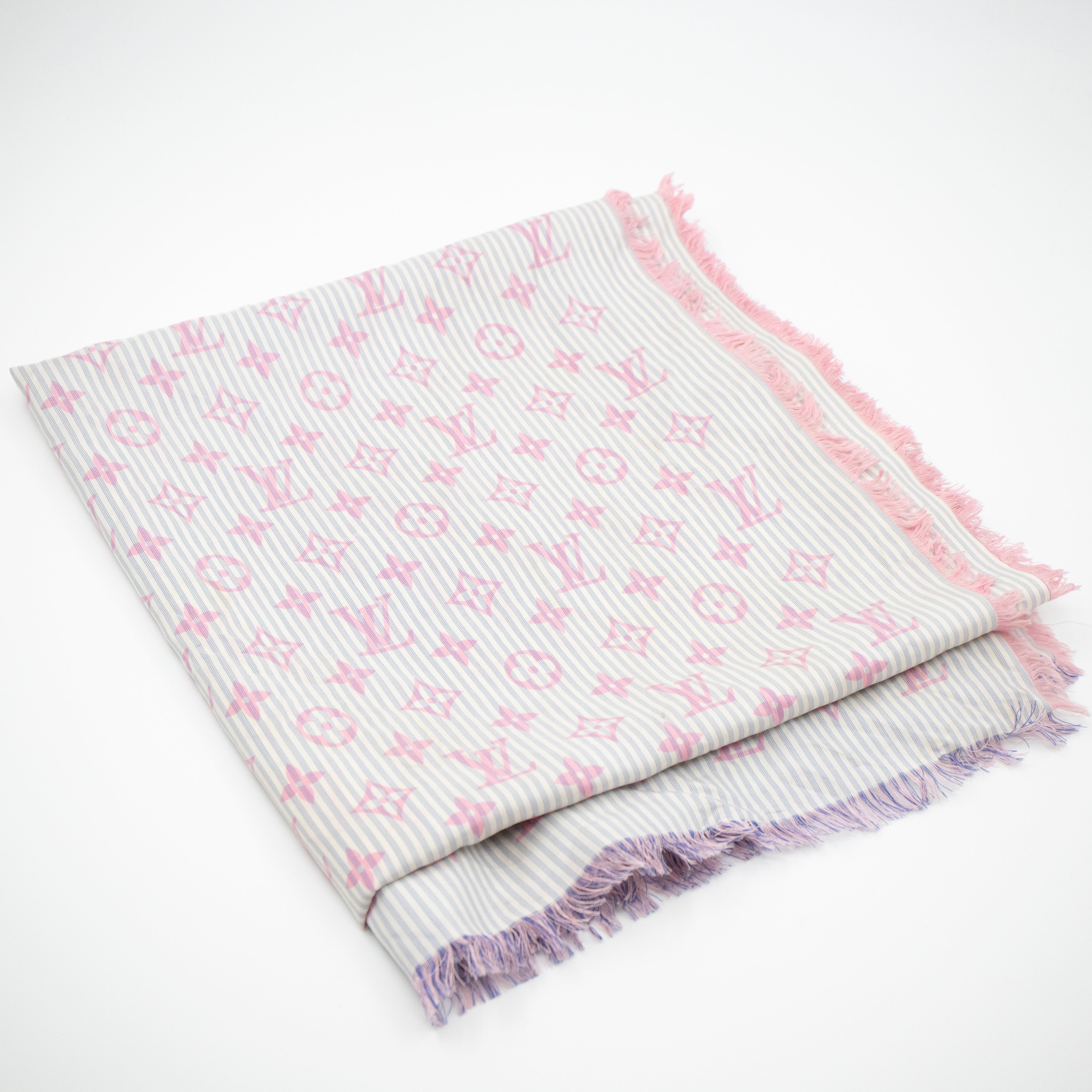 Sur Mesure Silk Square Scarf Pink