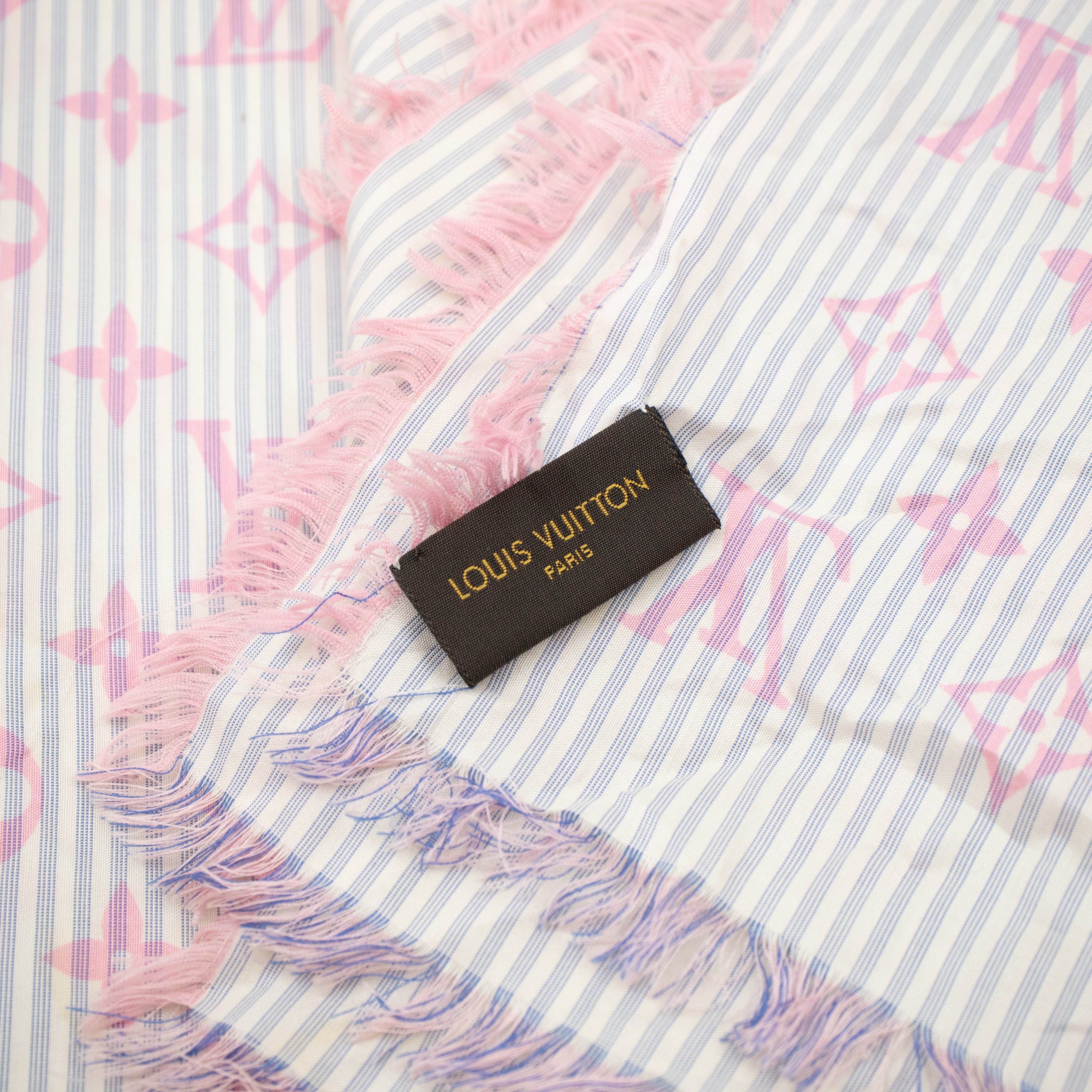 Sur Mesure Silk Square Scarf Pink