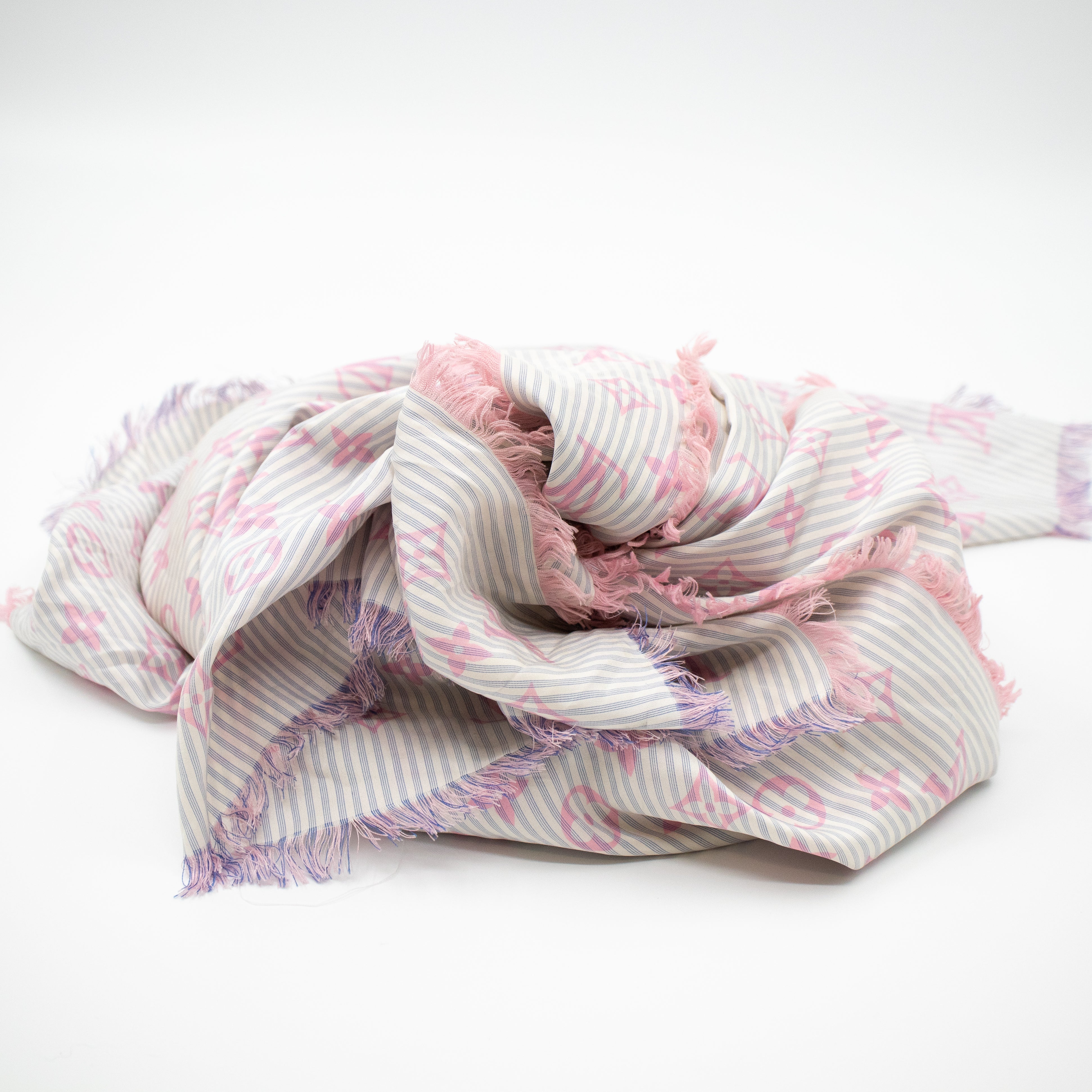 Sur Mesure Silk Square Scarf Pink