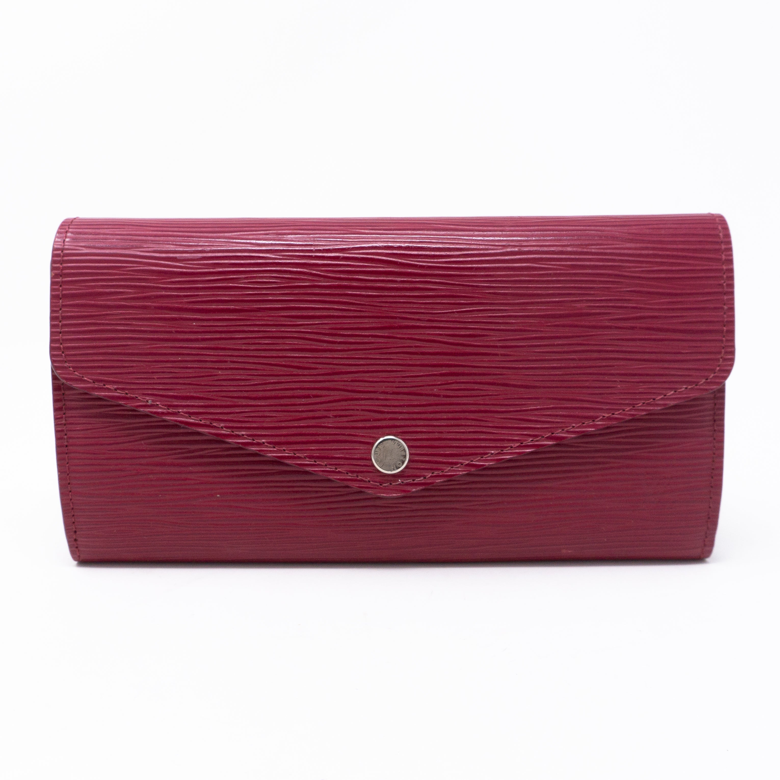 Louis Vuitton Pistache EPI Leather Sarah NM3 Wallet