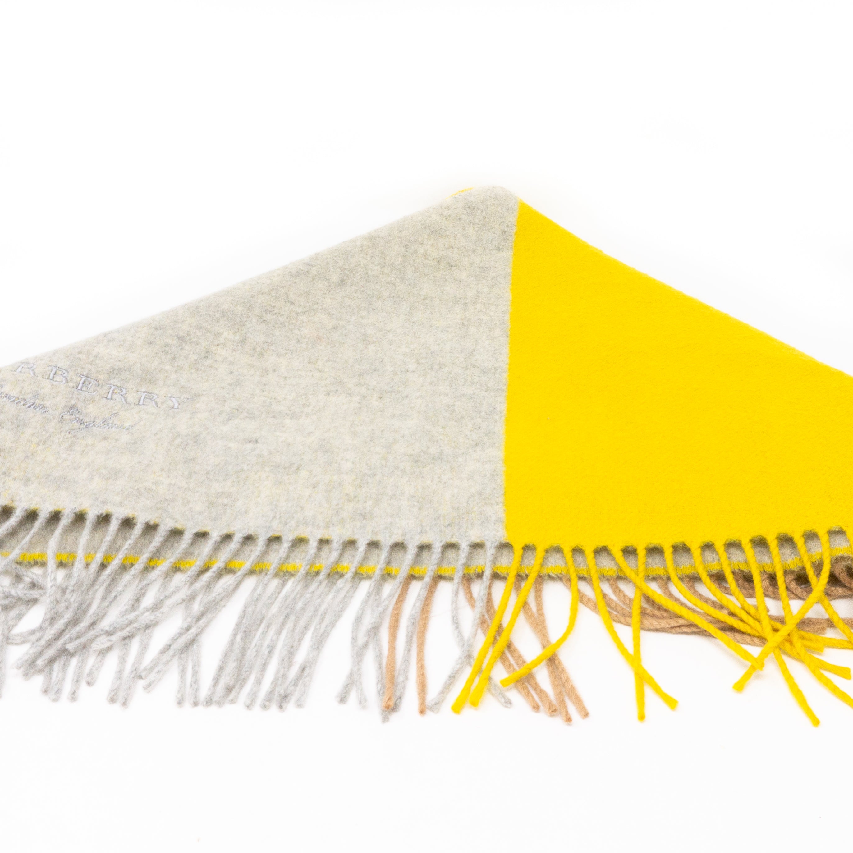 Stripe Jacquard Cashmere Bandana Scarf