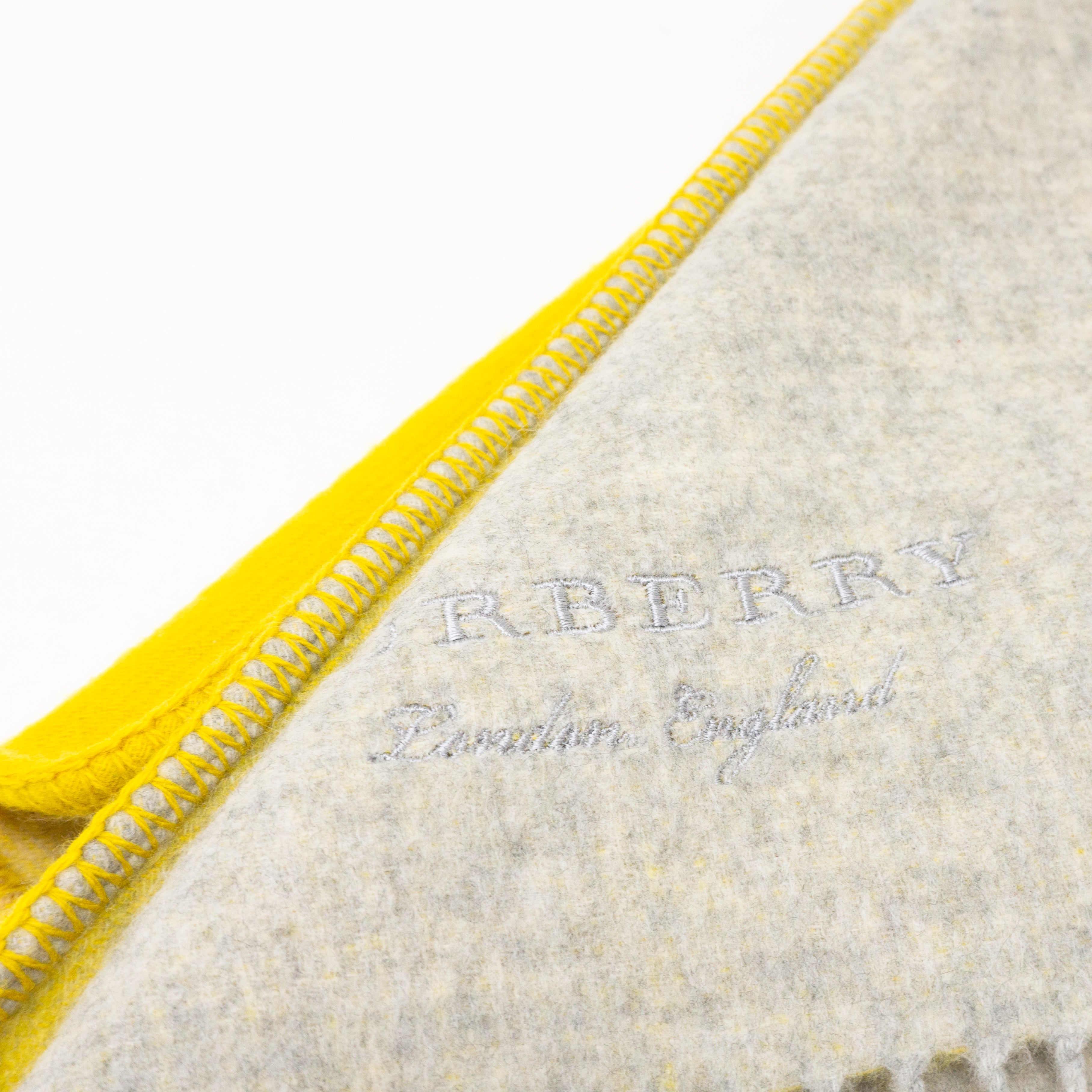 Stripe Jacquard Cashmere Bandana Scarf