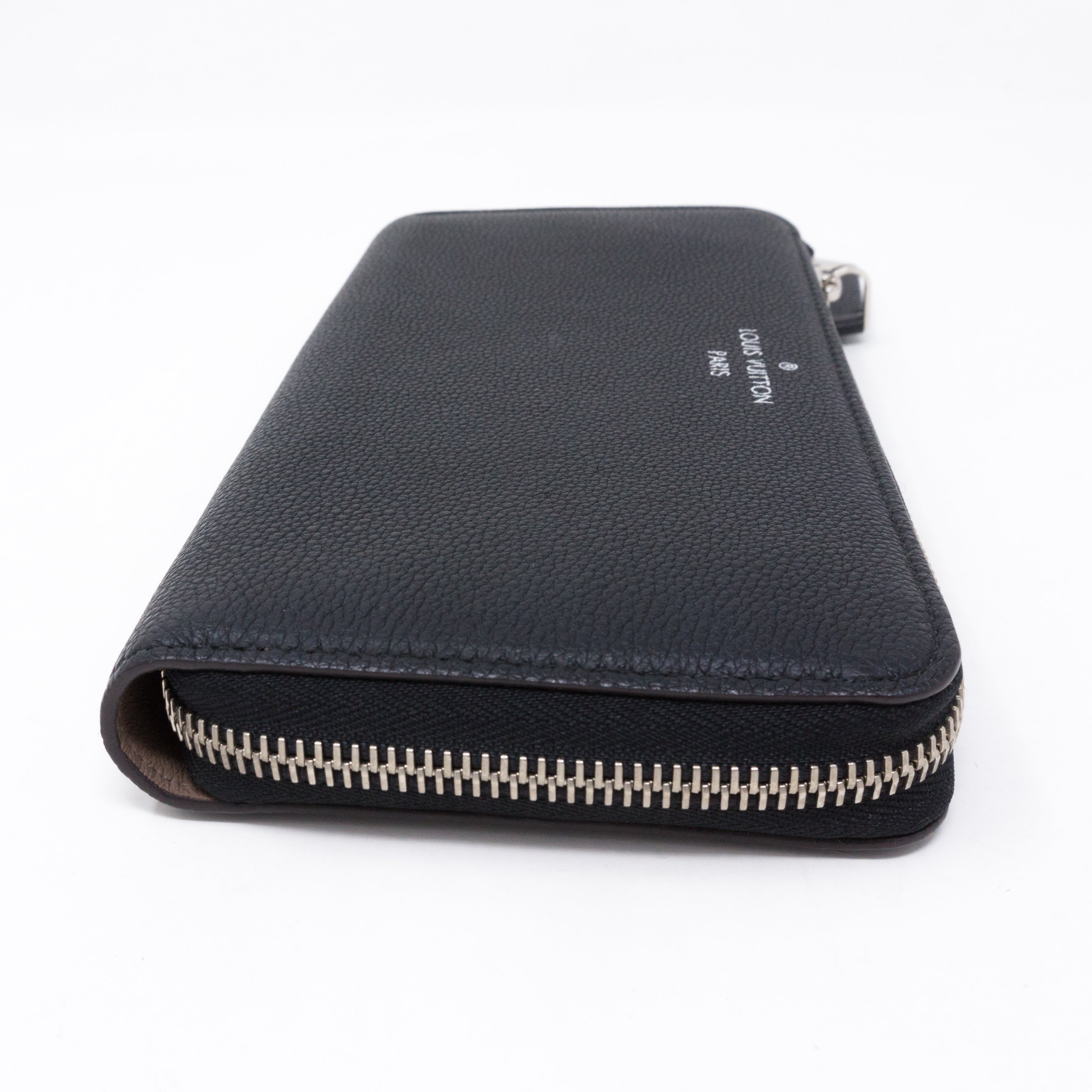 Comete Wallet Noir Veau Cachemire