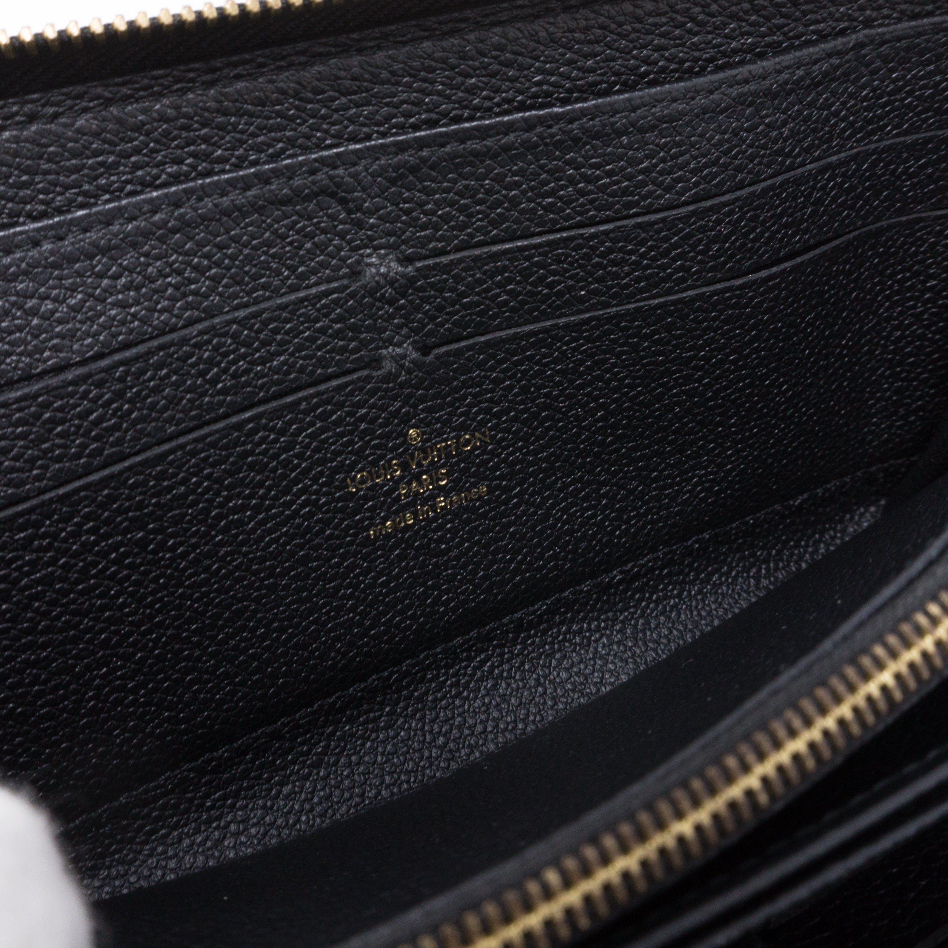 Zippy Wallet Black Monogram Empreinte
