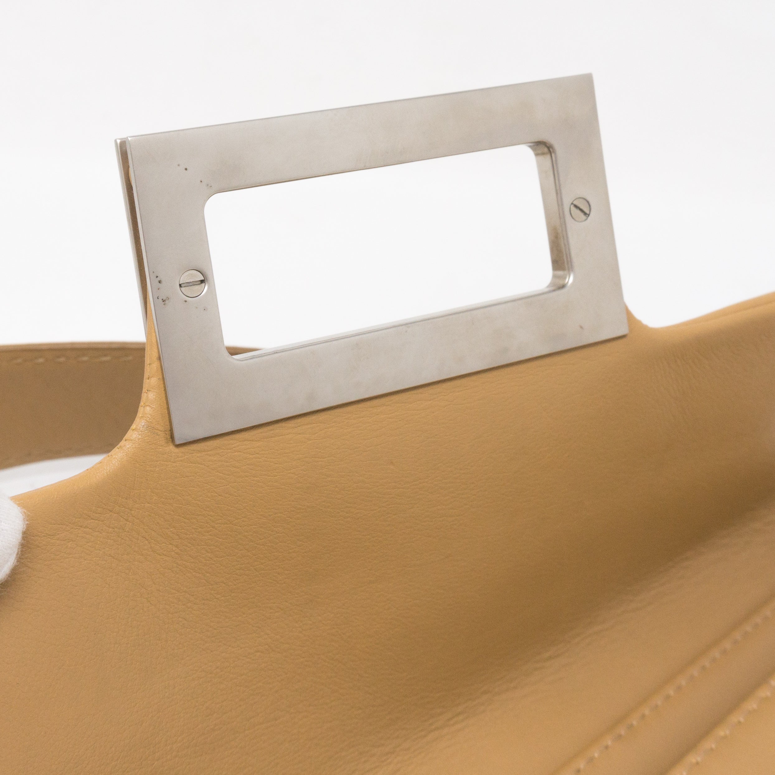Mademoiselle 2.55 Giant Lock Flap Bag Beige
