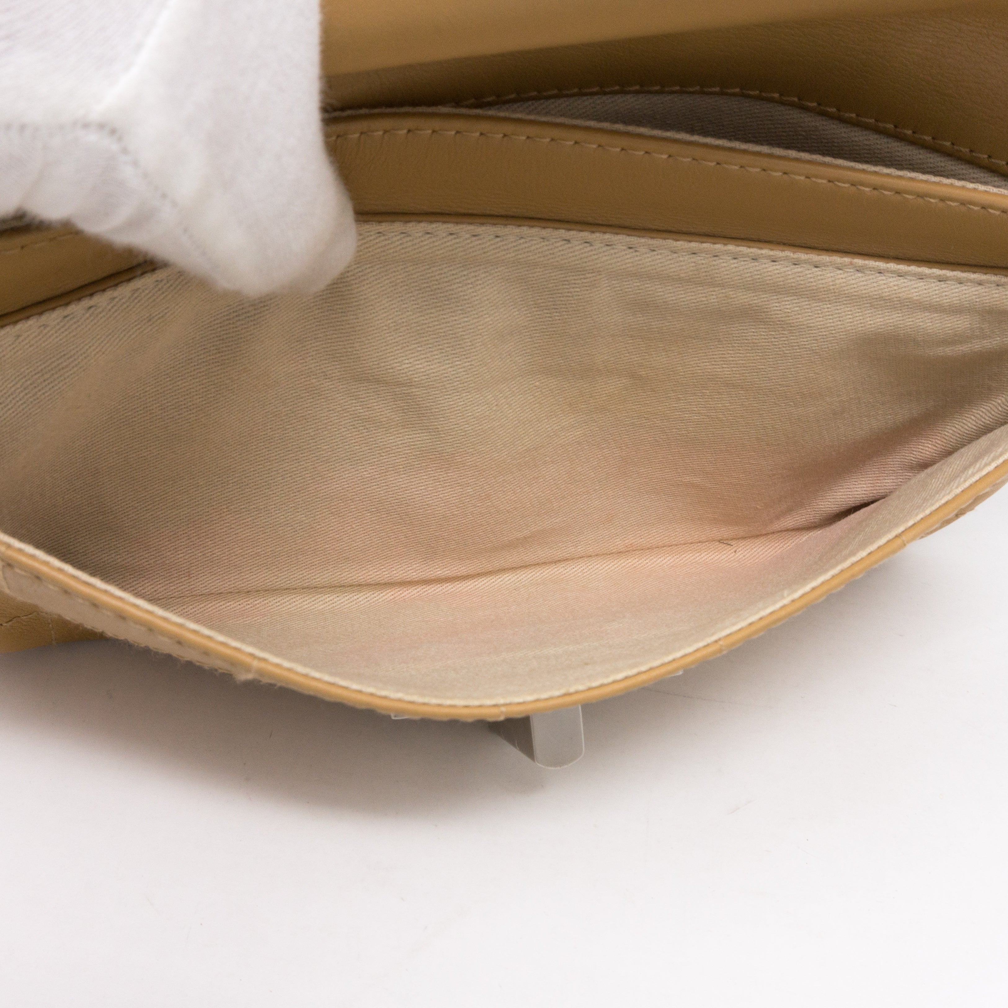 Mademoiselle 2.55 Giant Lock Flap Bag Beige