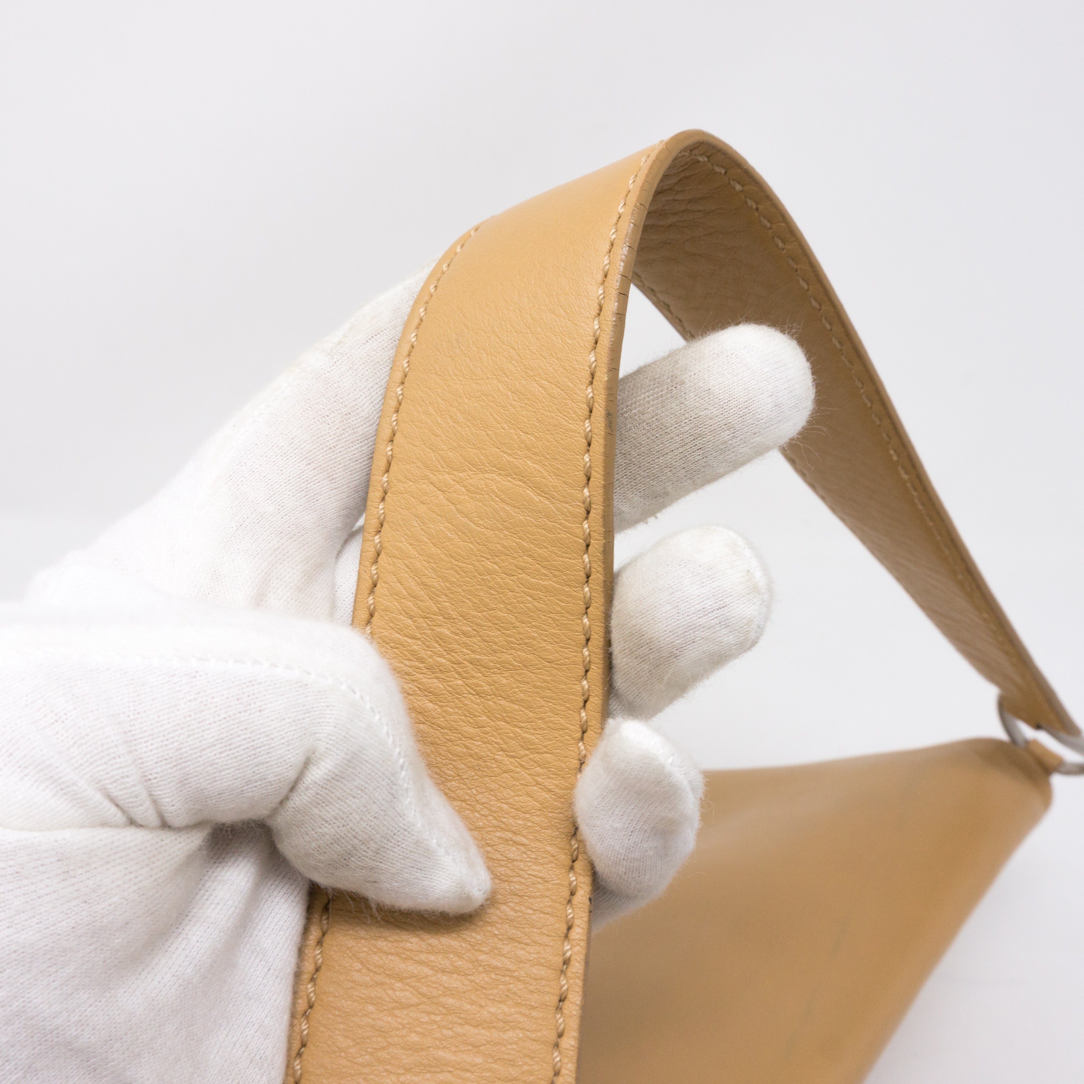 Mademoiselle 2.55 Giant Lock Flap Bag Beige