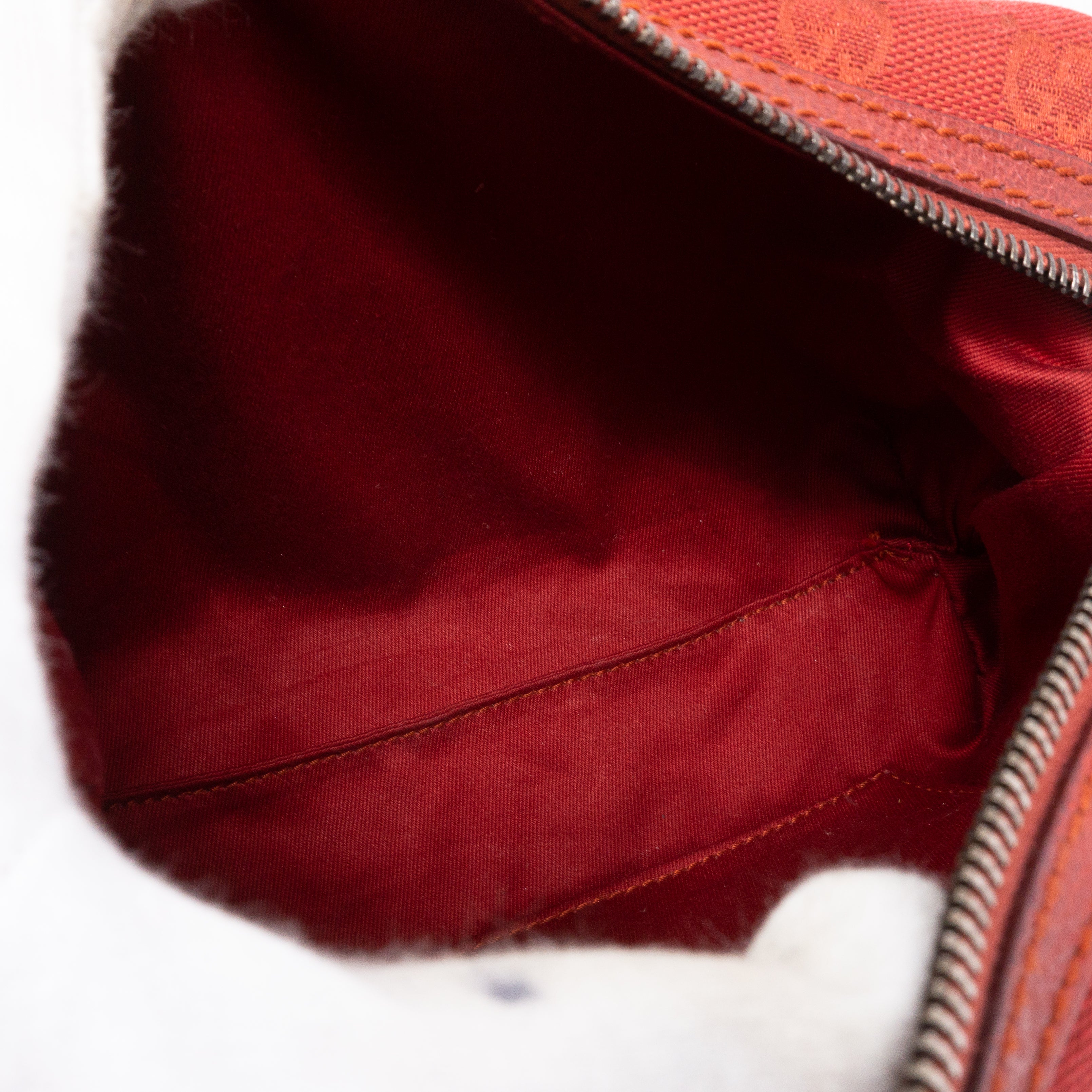 Mini Boston Red Canvas Bag