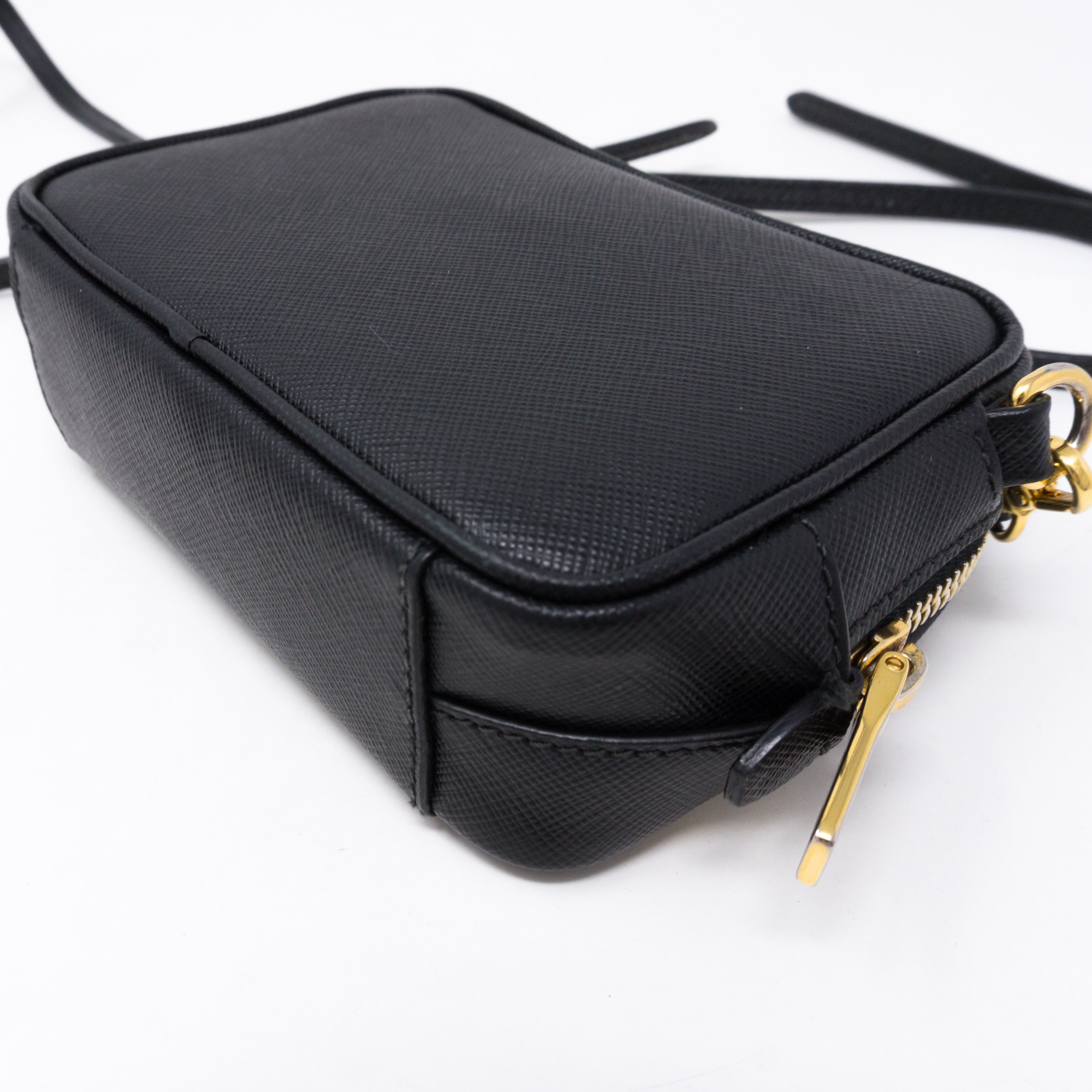 Camera Bag Black Leather